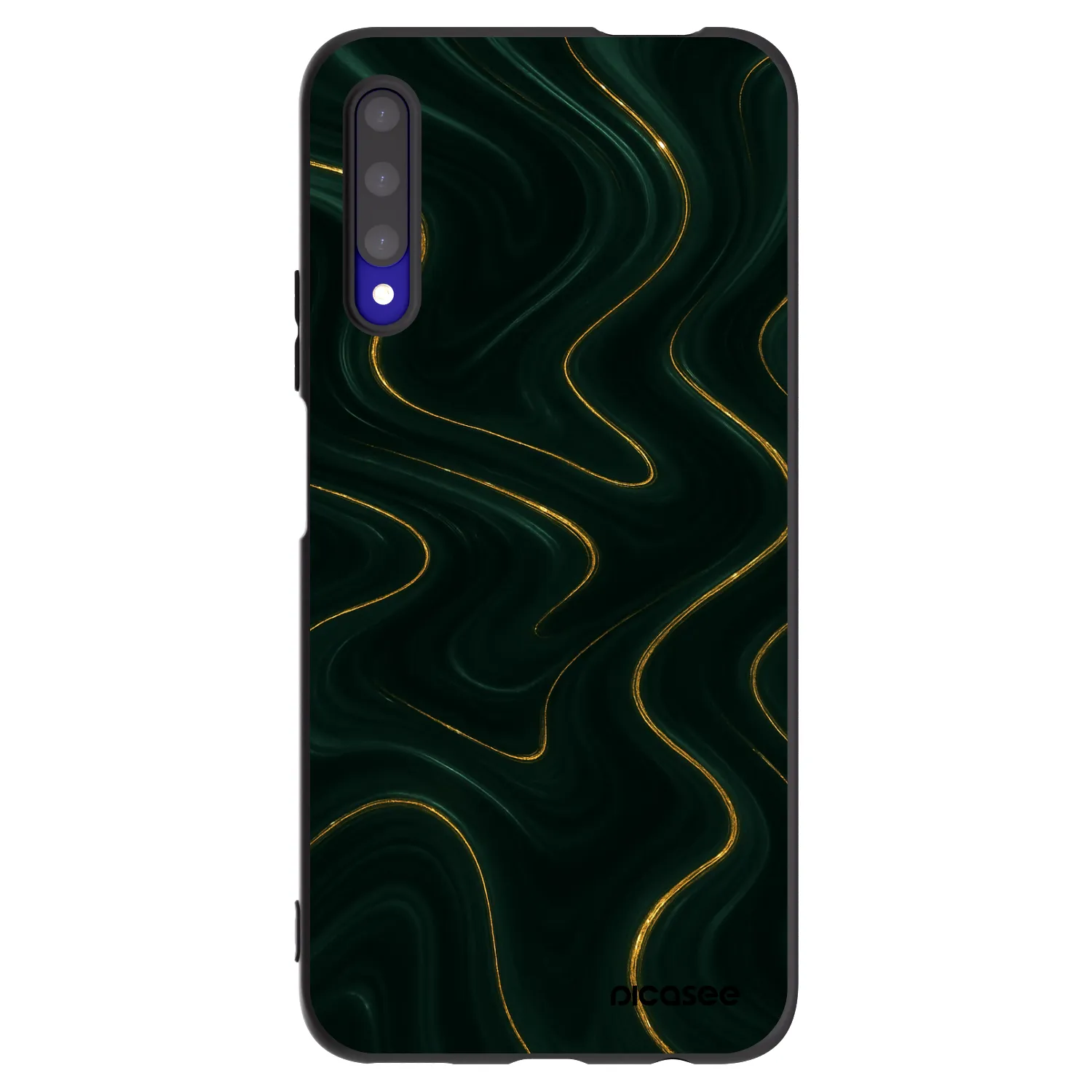 Picasee silikonowe czarne etui na Honor 9X Pro - Vawes