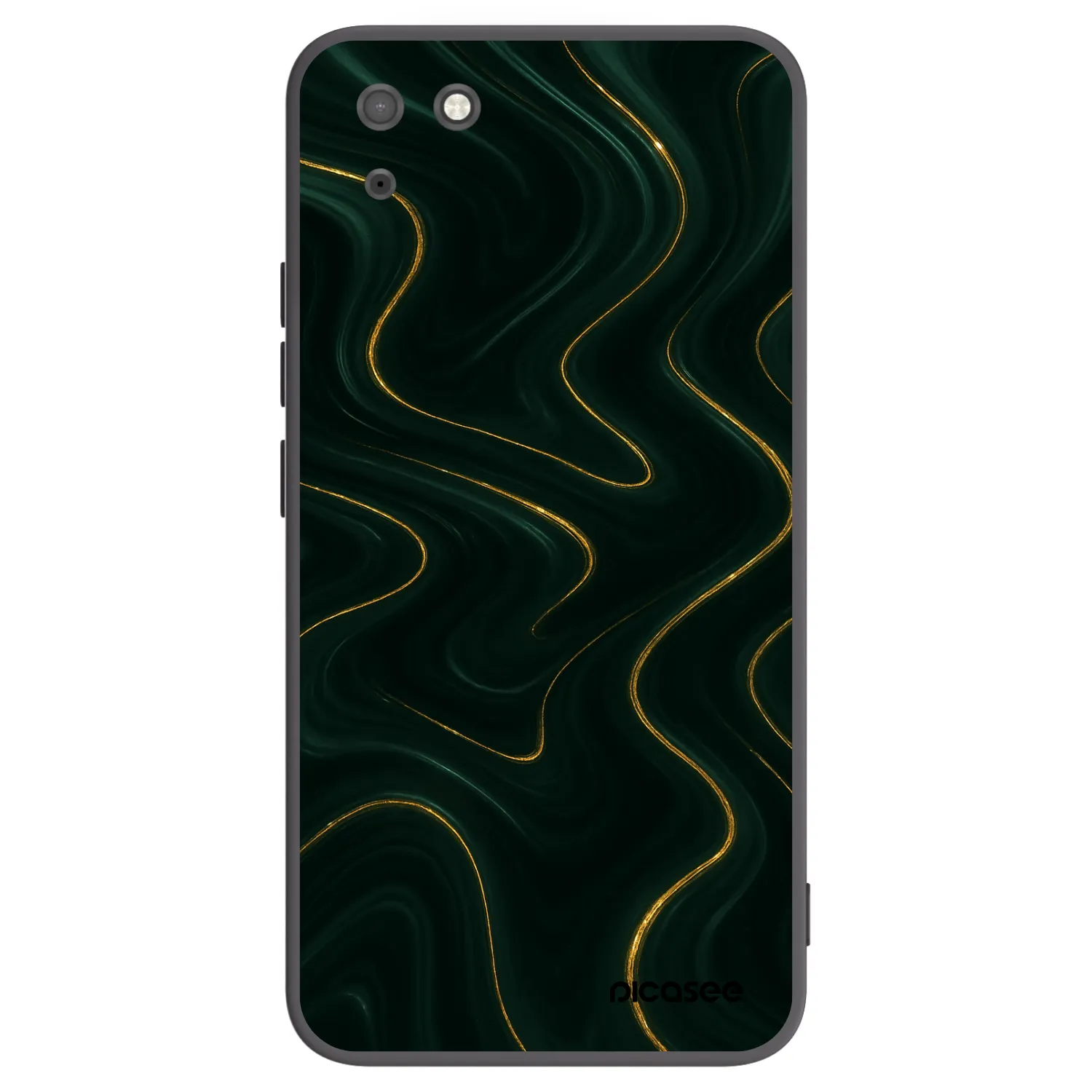 Picasee silikonowe czarne etui na Huawei Y5P - Vawes