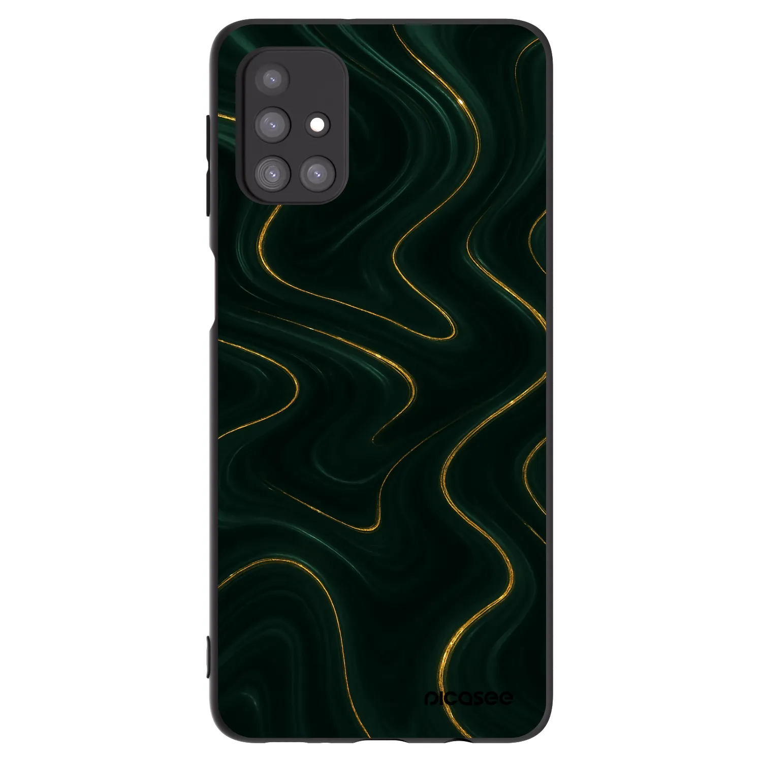 Picasee silikonowe czarne etui na Samsung Galaxy M31s - Vawes