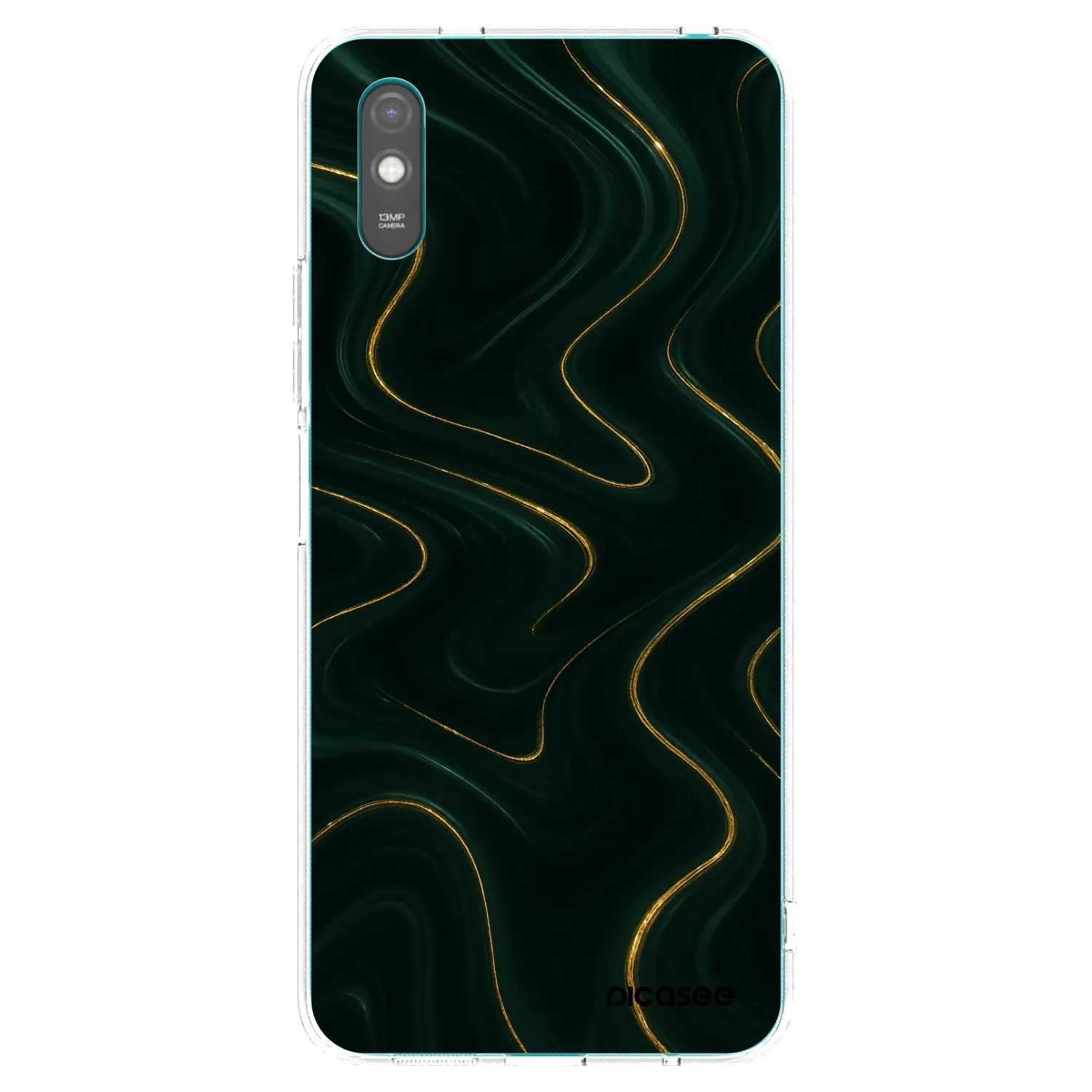 Picasee silikonowe przeźroczyste etui na Xiaomi Redmi 9A - Vawes