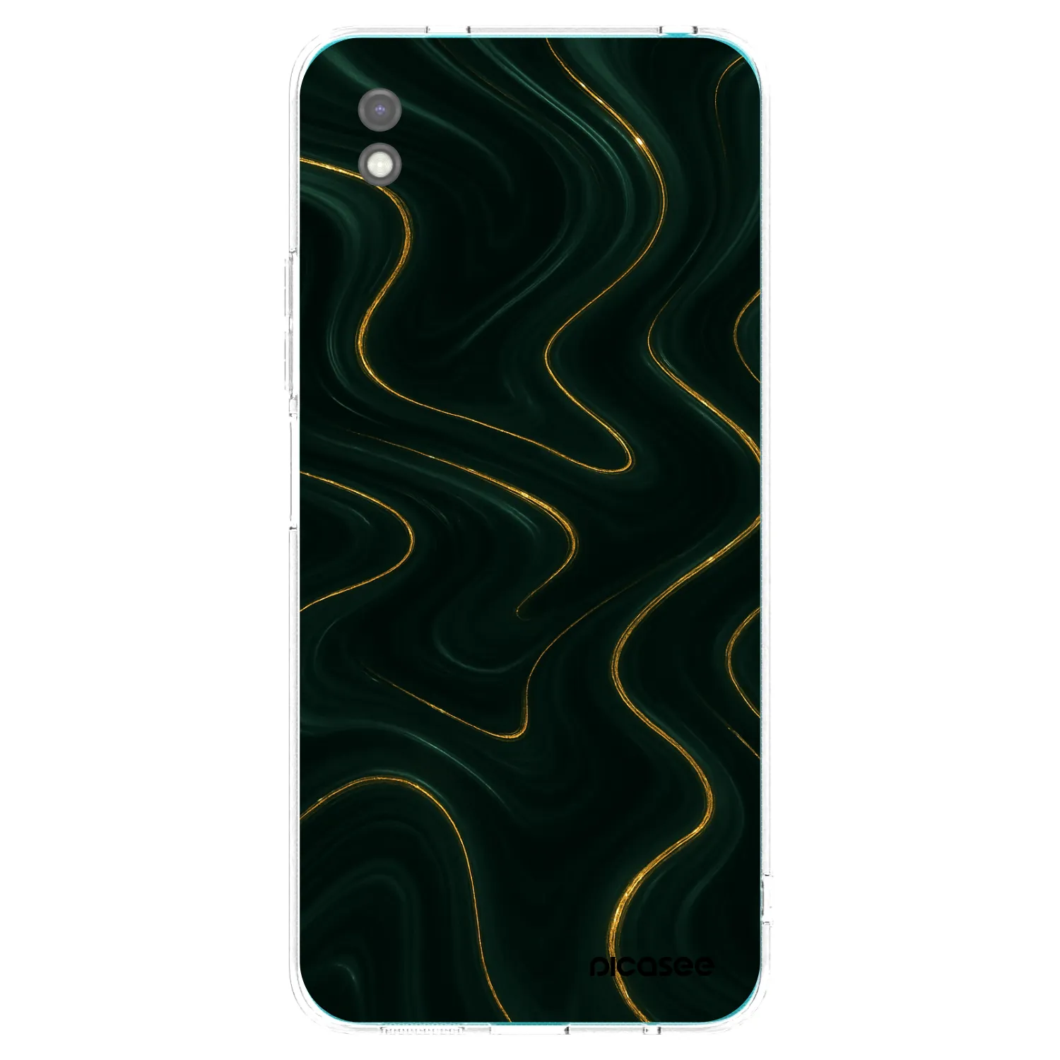 Picasee silikonowe czarne etui na Xiaomi Redmi 9A - Vawes