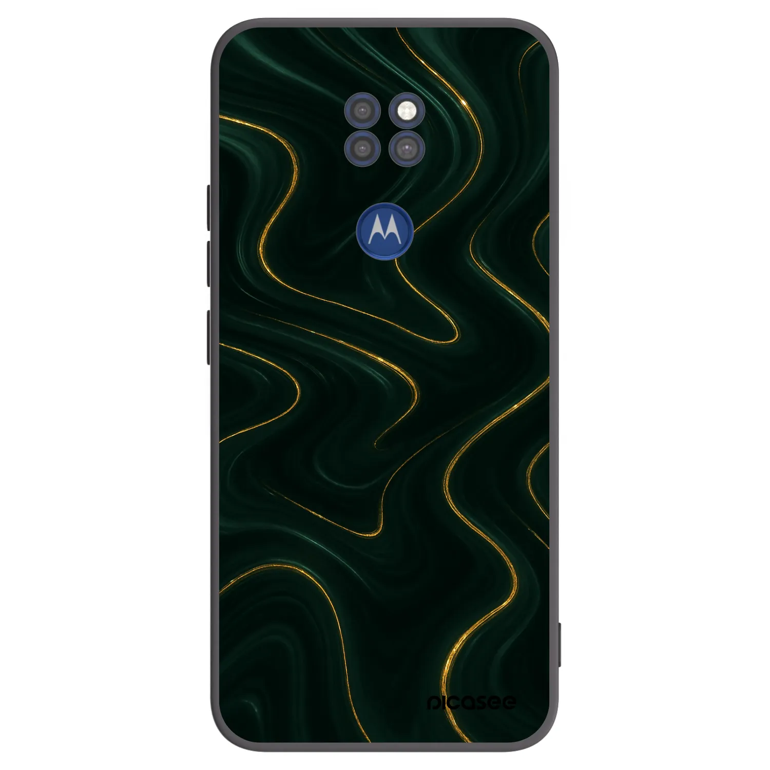 Picasee silikonowe czarne etui na Motorola Moto G9 Play - Vawes