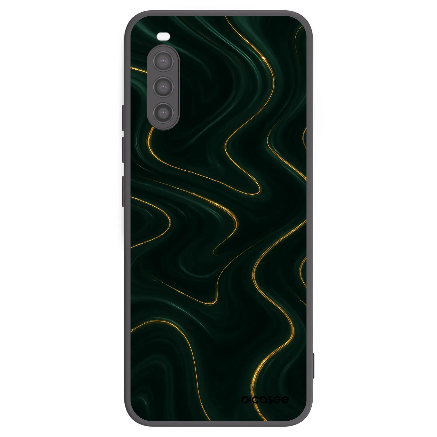 Picasee silikonowe czarne etui na Sony Xperia 10 II - Vawes
