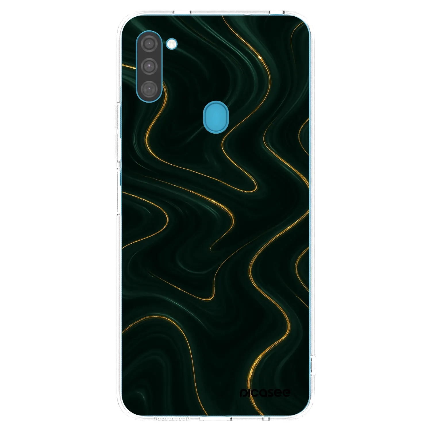 Picasee silikonowe przeźroczyste etui na Samsung Galaxy M11 - Vawes