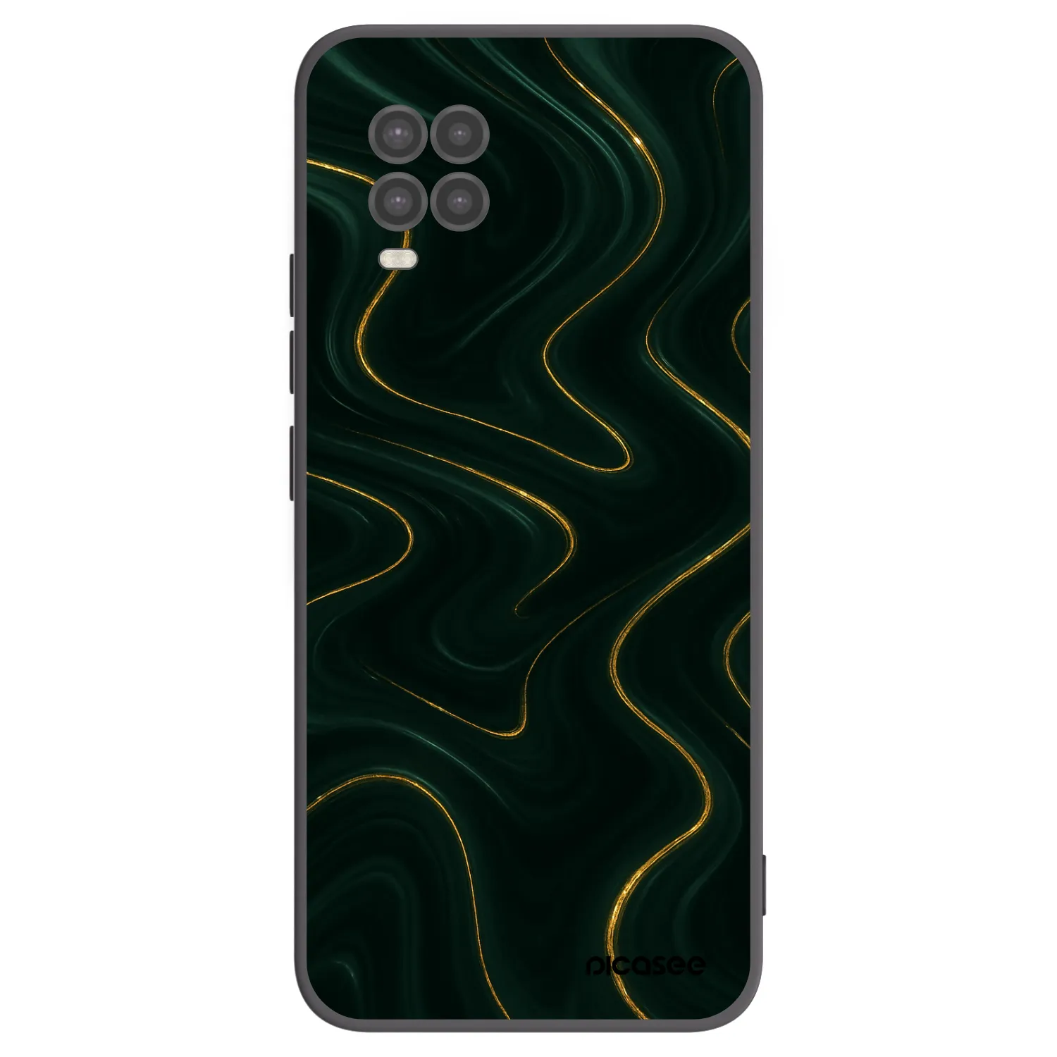 Picasee silikonowe czarne etui na Xiaomi Mi 10 Lite - Vawes