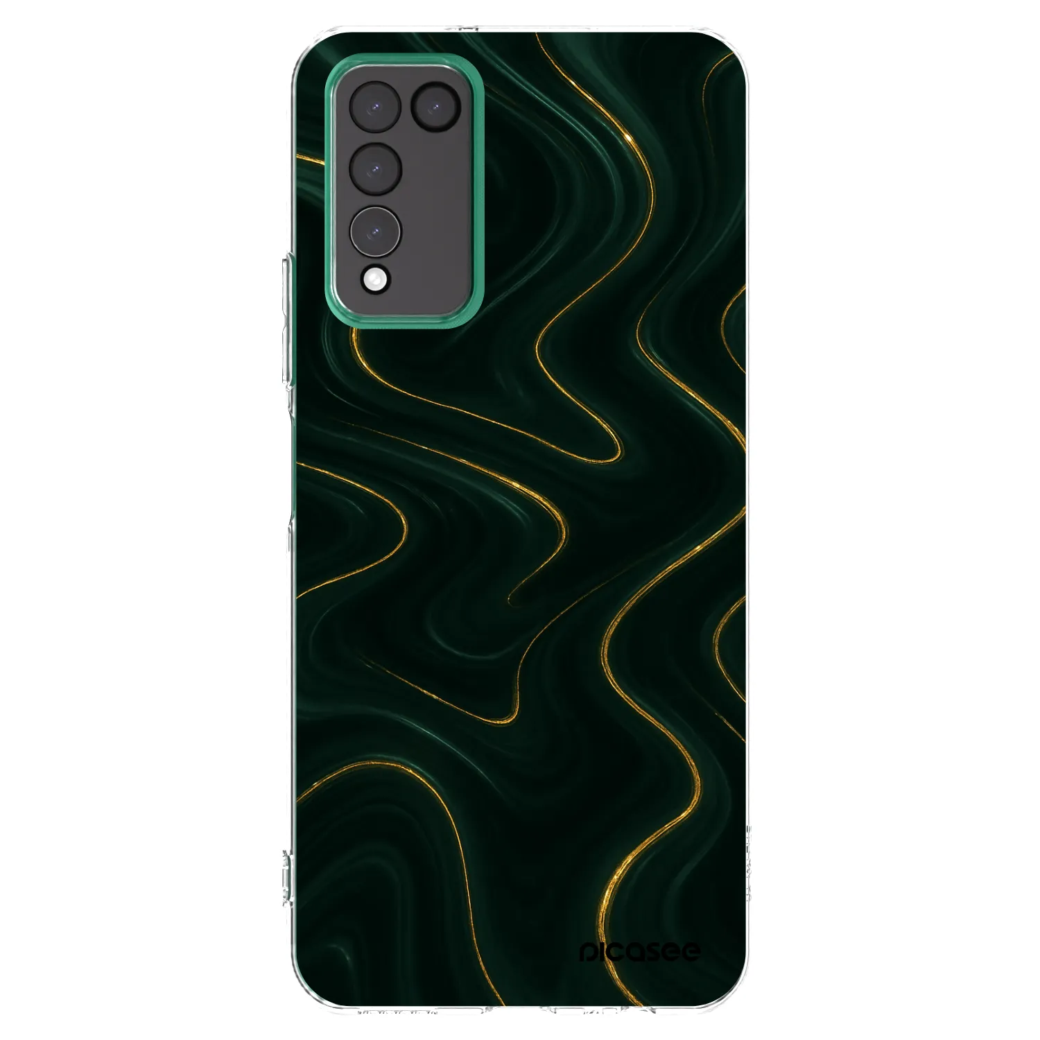 Picasee silikonowe przeźroczyste etui na Honor 10X Lite - Vawes