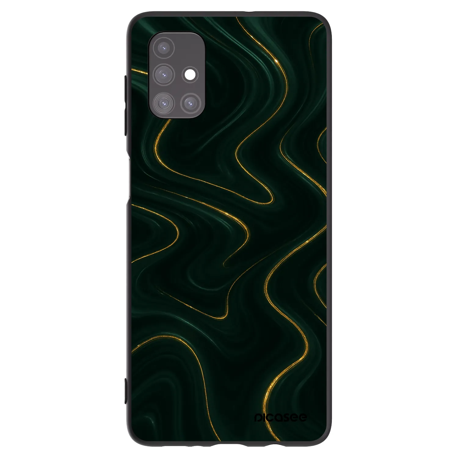 Picasee silikonowe czarne etui na Samsung Galaxy M51 M515F - Vawes