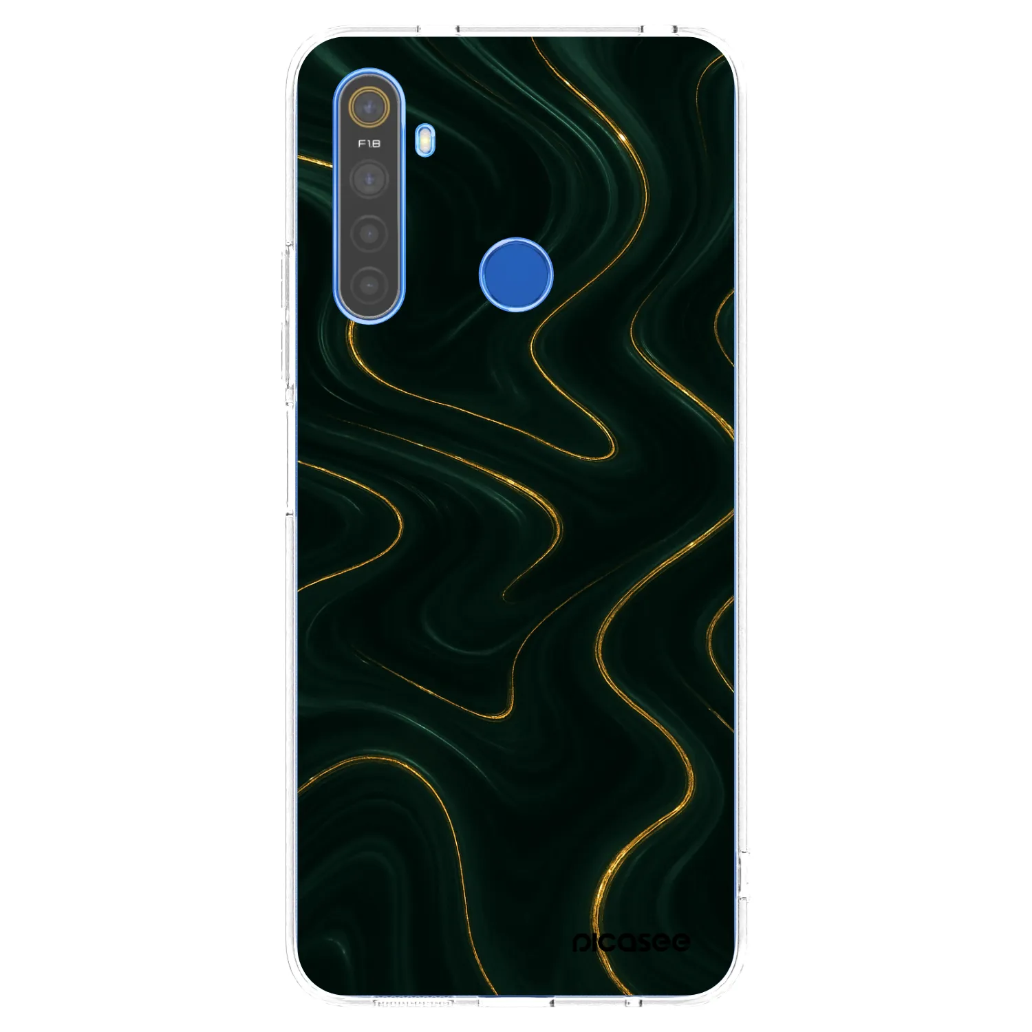Picasee silikonowe przeźroczyste etui na Realme 5 - Vawes