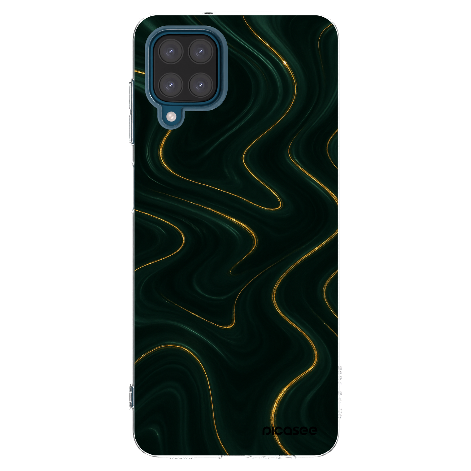 Picasee silikonowe przeźroczyste etui na Samsung Galaxy A12 A125F - Vawes
