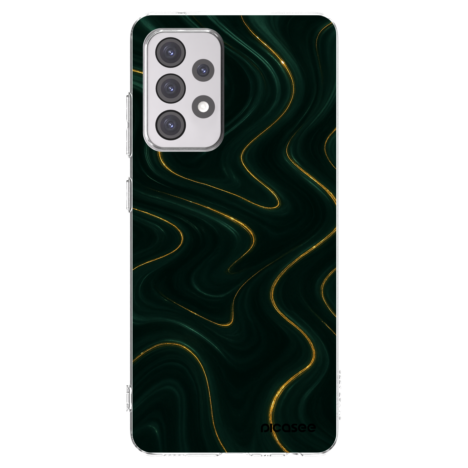 Picasee silikonowe przeźroczyste etui na Samsung Galaxy A52 5G A525F - Vawes