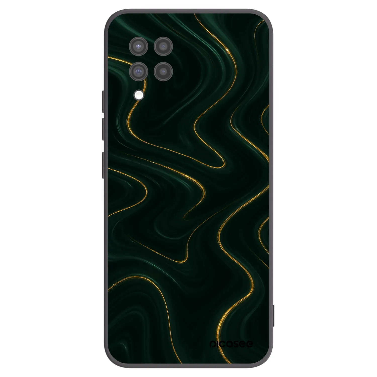 Picasee silikonowe czarne etui na Samsung Galaxy A42 A426B - Vawes