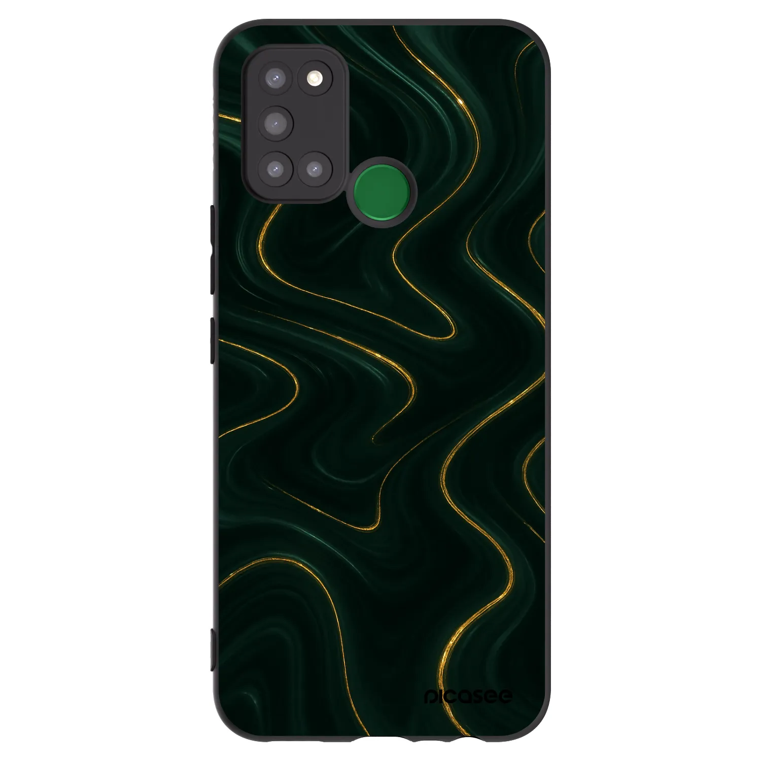 Picasee silikonowe czarne etui na Realme 7i - Vawes