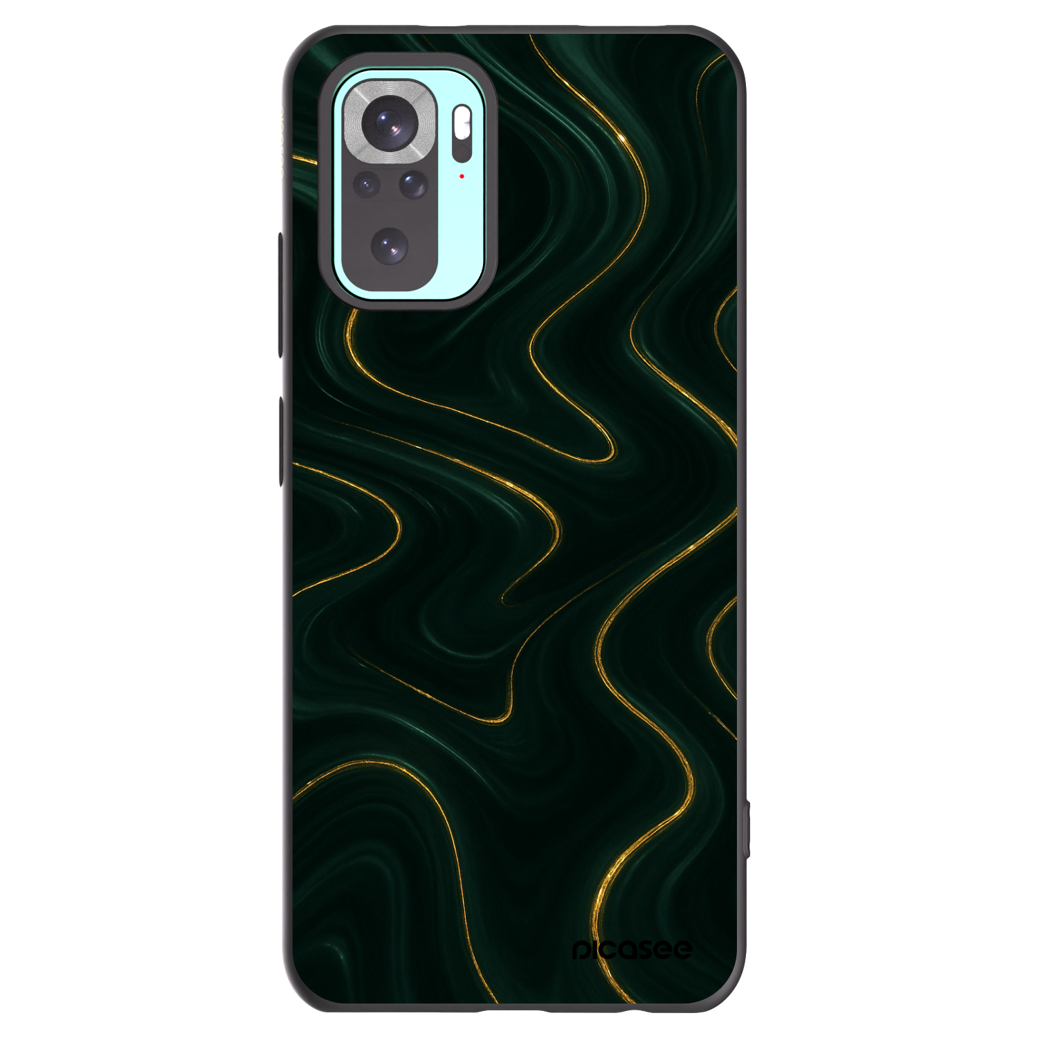 Picasee silikonowe czarne etui na Xiaomi Redmi Note 10 Pro - Vawes