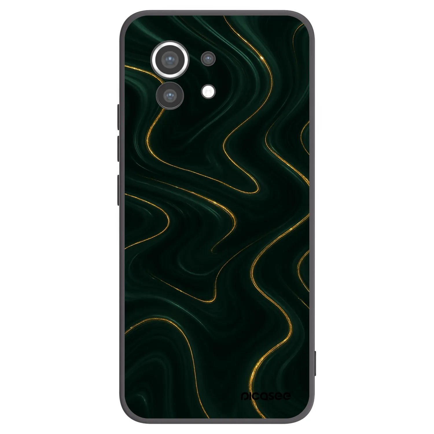 Picasee silikonowe czarne etui na Xiaomi Mi 11 - Vawes