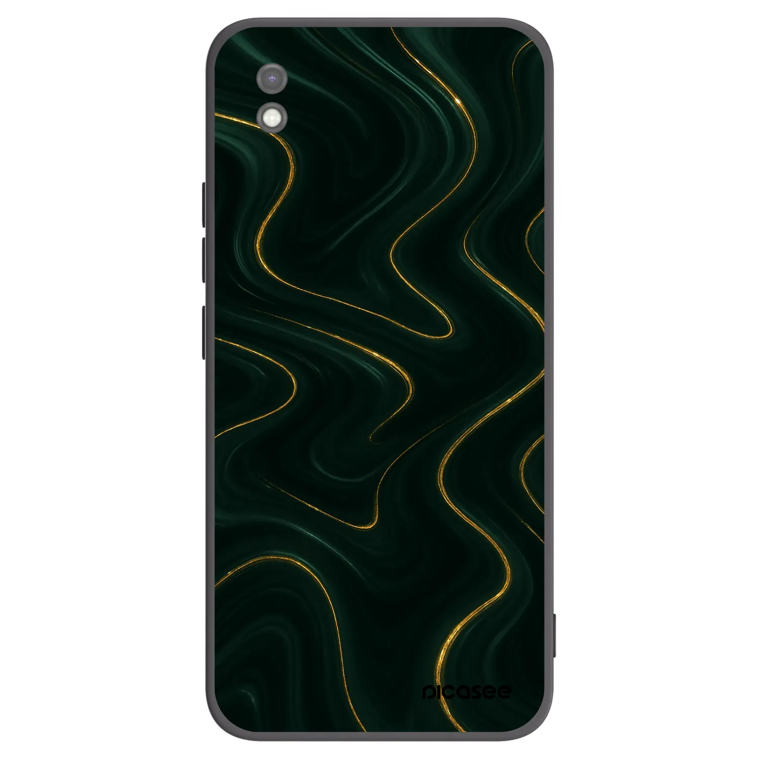Picasee silikonowe czarne etui na Xiaomi Redmi 9AT - Vawes