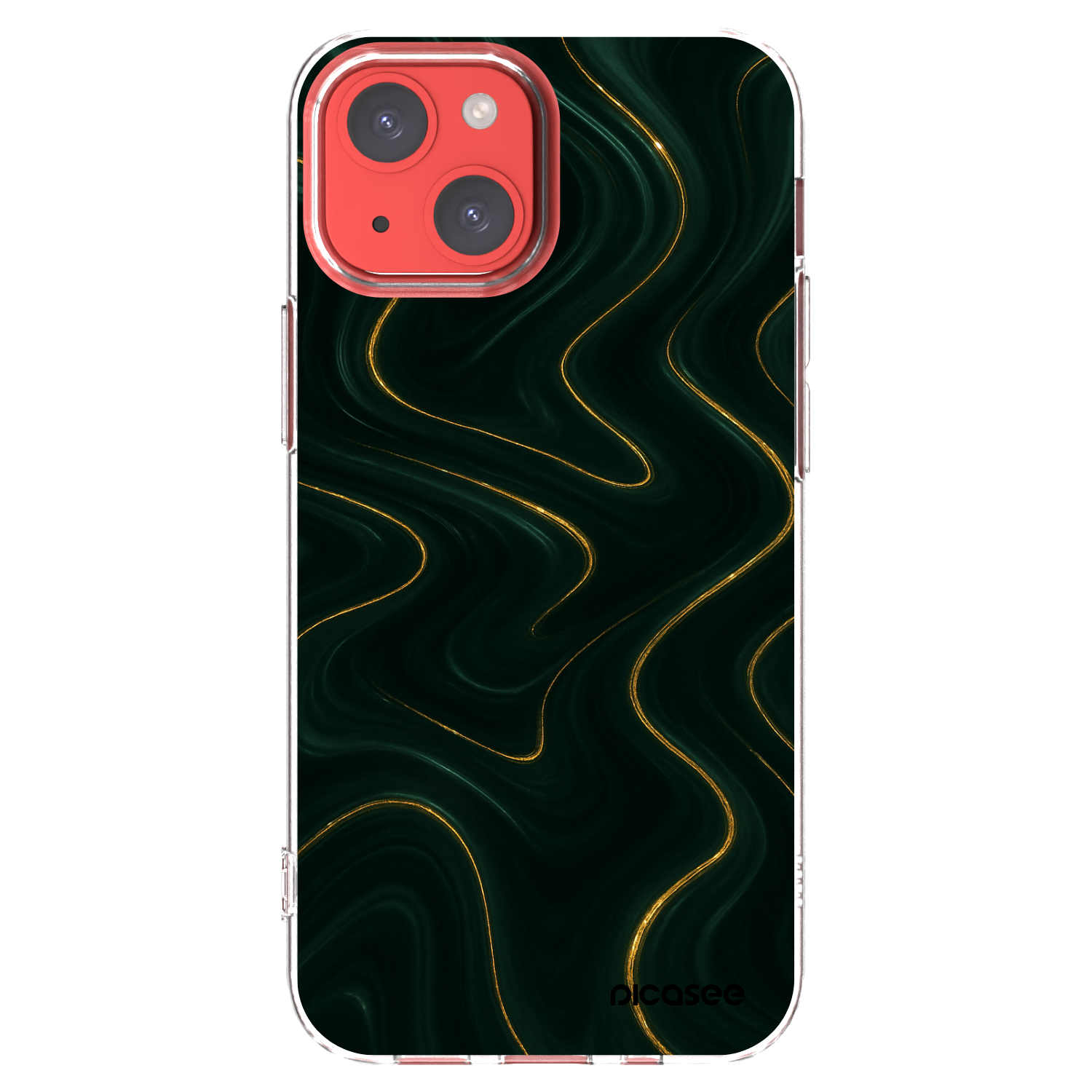 Picasee silikonowe przeźroczyste etui na Apple iPhone 13 mini - Vawes