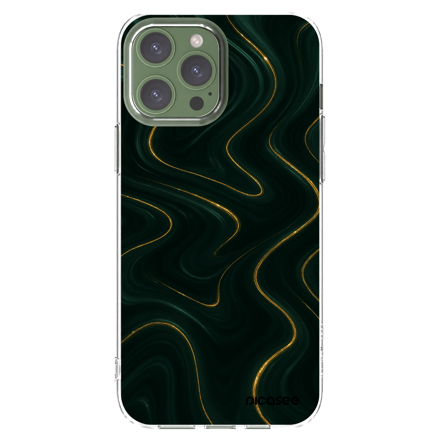 Picasee silikonowe przeźroczyste etui na Apple iPhone 13 Pro Max - Vawes