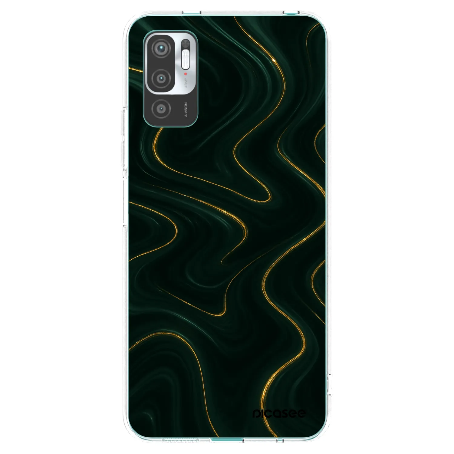 Picasee silikonowe przeźroczyste etui na Xiaomi Redmi Note 10 5G - Vawes