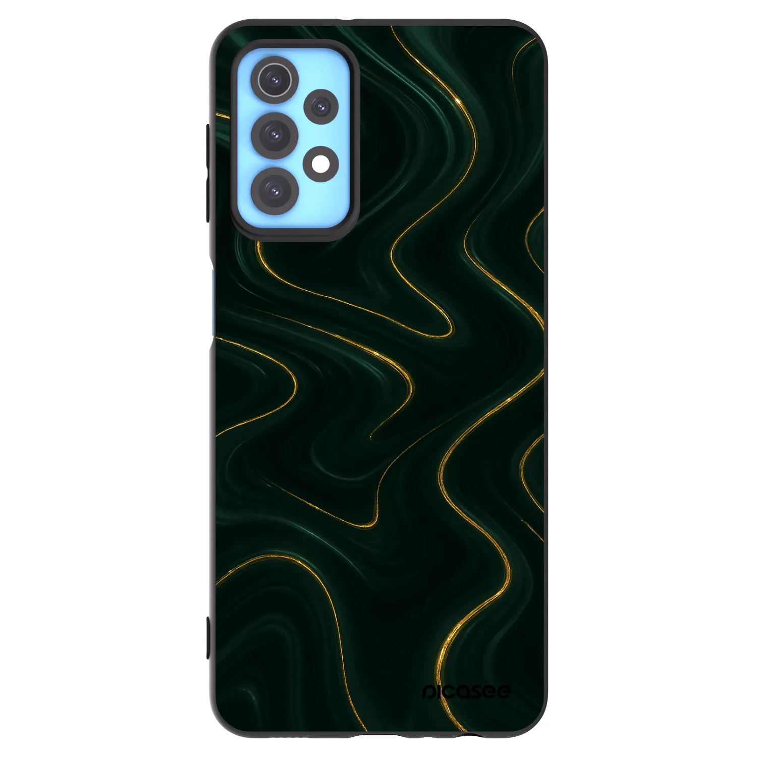 Picasee silikonowe czarne etui na Samsung Galaxy A32 4G SM-A325F - Vawes