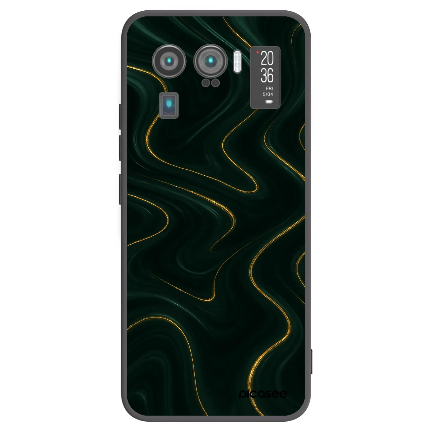 Picasee silikonowe czarne etui na Xiaomi Mi 11 Ultra - Vawes