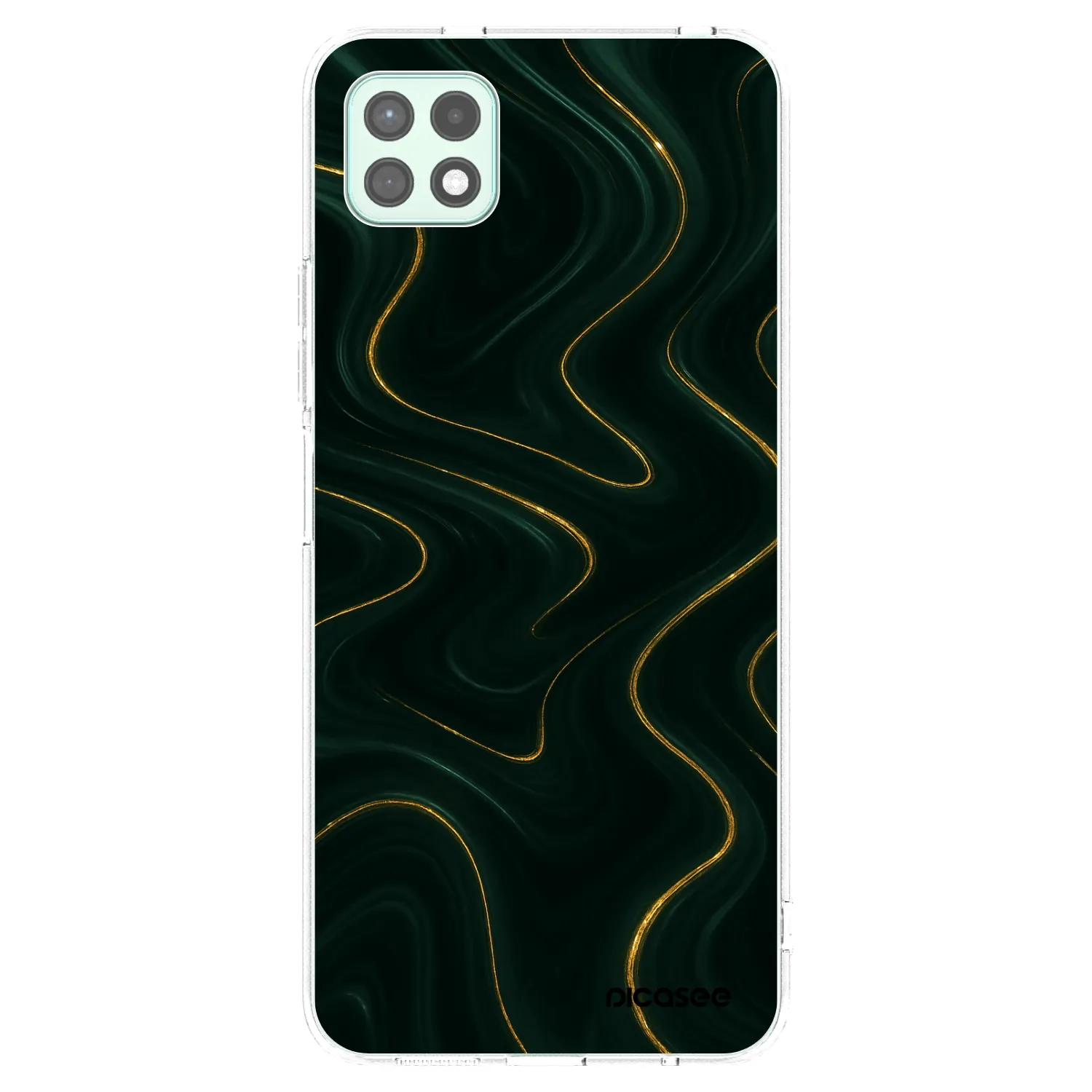 Picasee silikonowe przeźroczyste etui na Samsung Galaxy A22 A226B 5G - Vawes