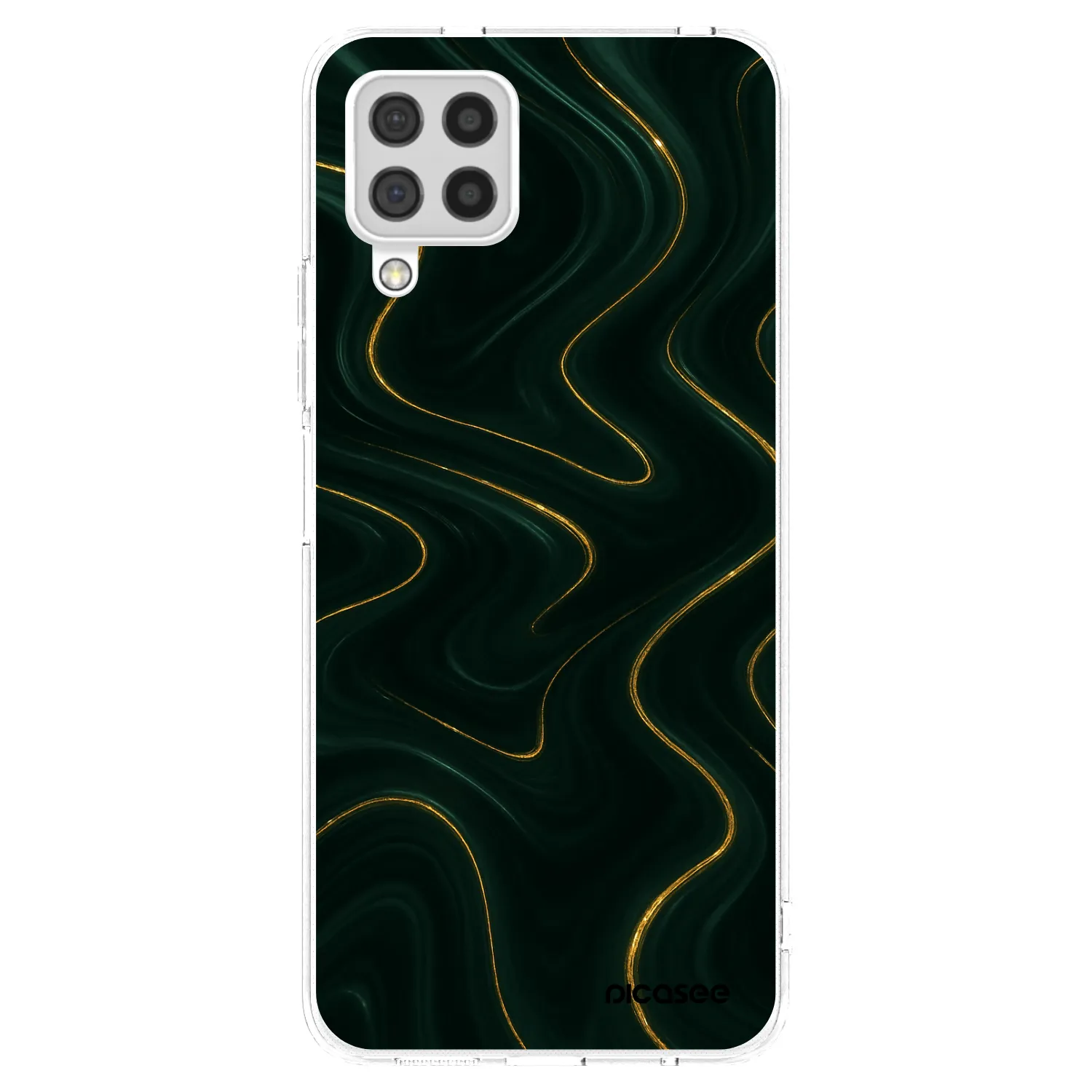 Picasee silikonowe przeźroczyste etui na Samsung Galaxy A22 A225F 4G - Vawes