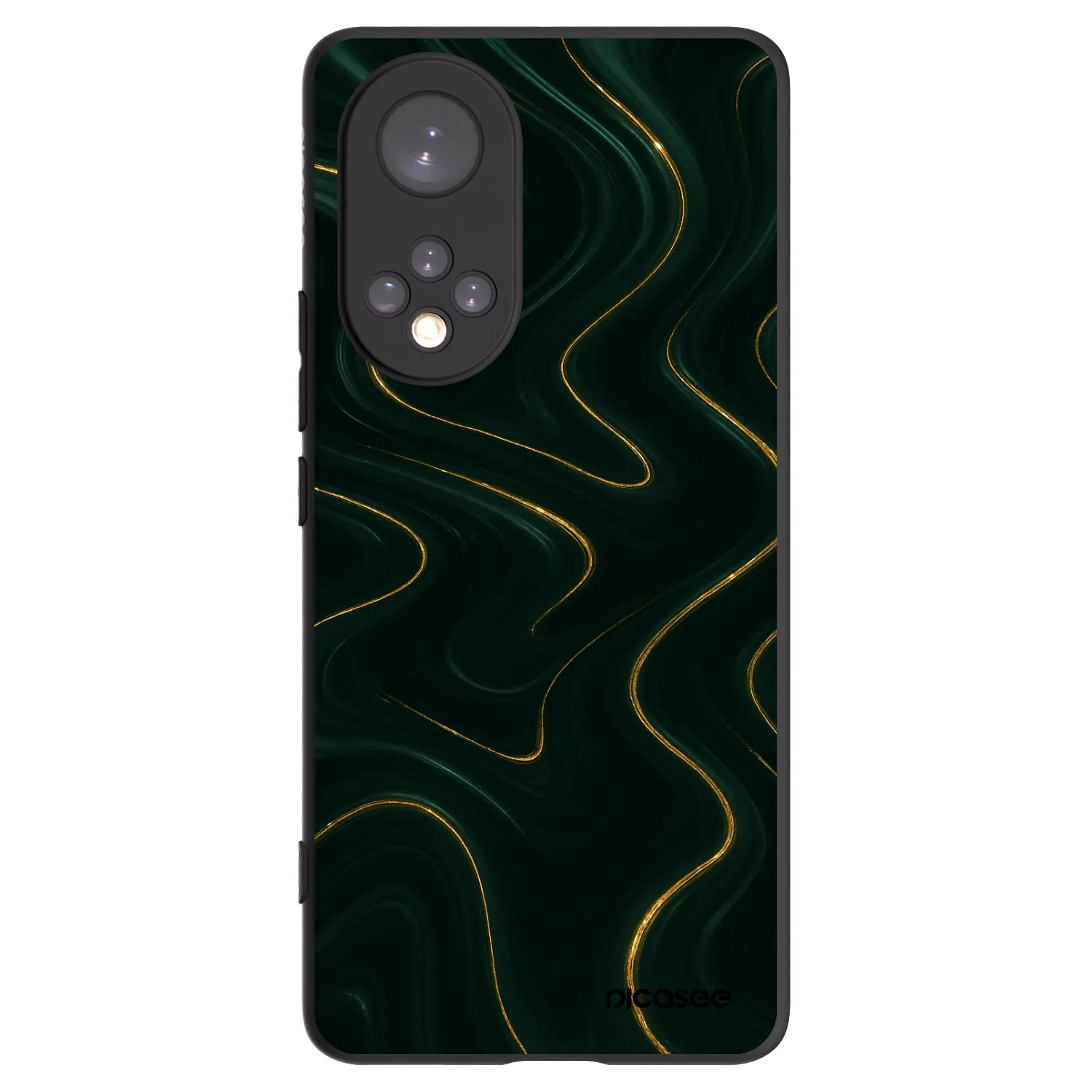 Picasee silikonowe czarne etui na Huawei Nova 9 - Vawes