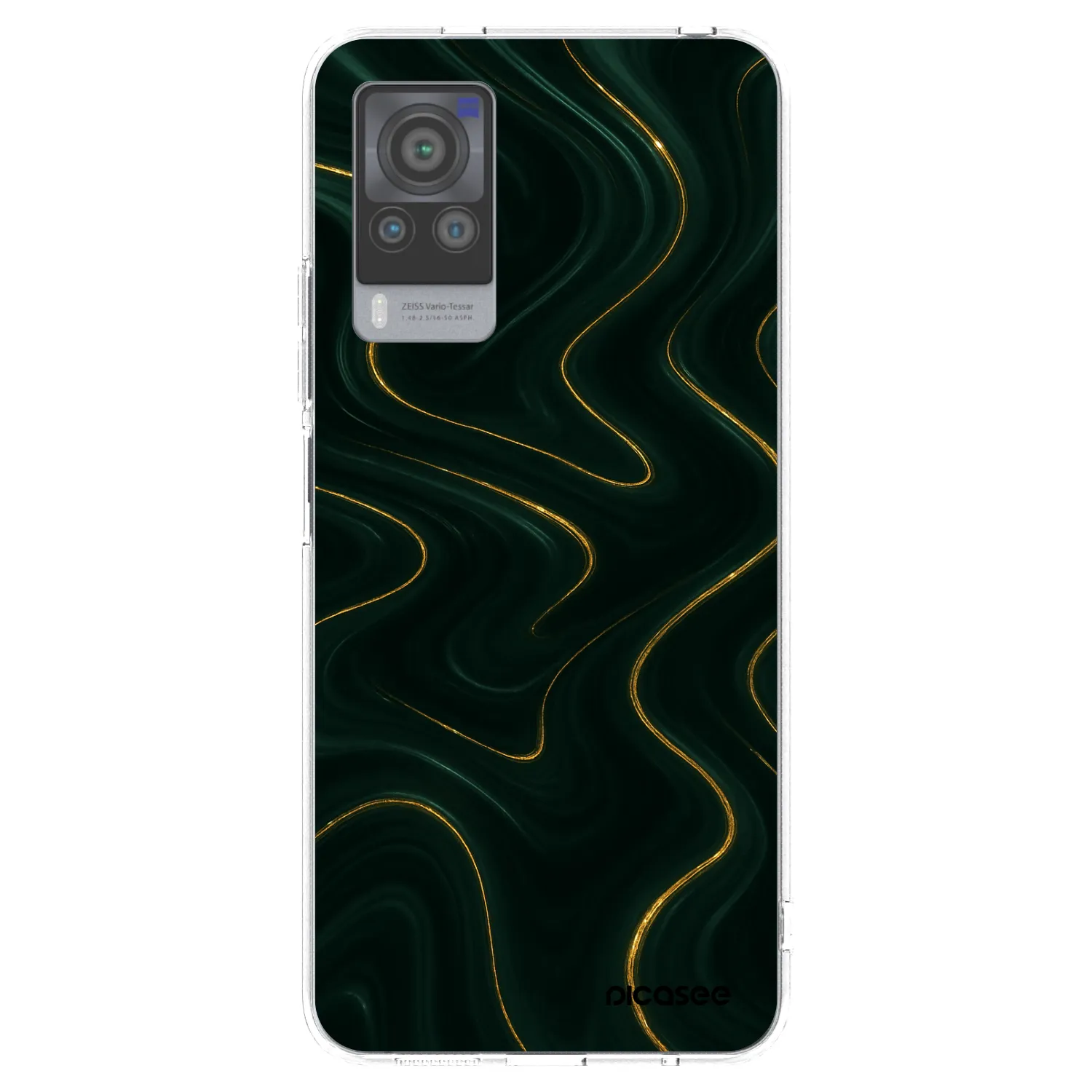 Picasee silikonowe przeźroczyste etui na Vivo X60 Pro 5G - Vawes
