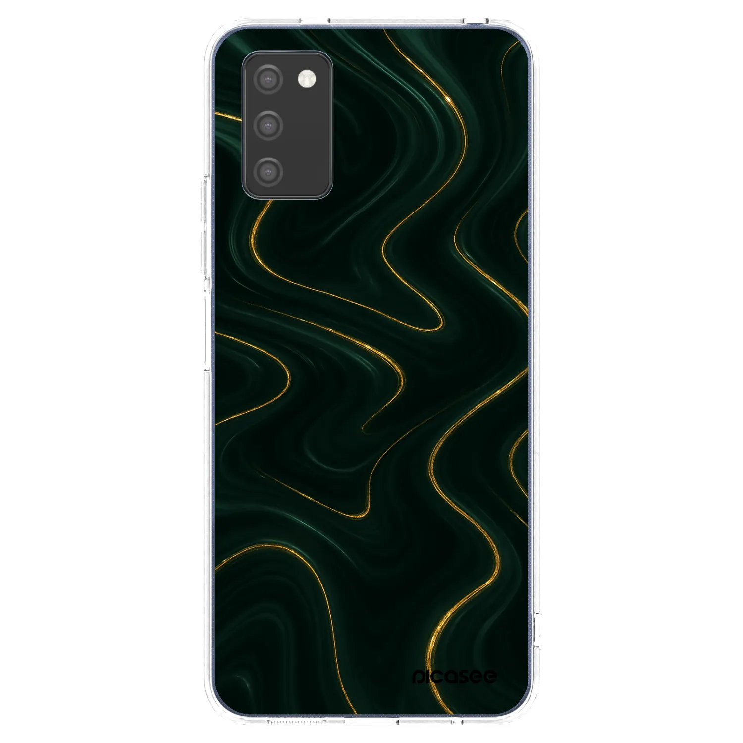 Picasee silikonowe przeźroczyste etui na Samsung Galaxy A03s A037G - Vawes