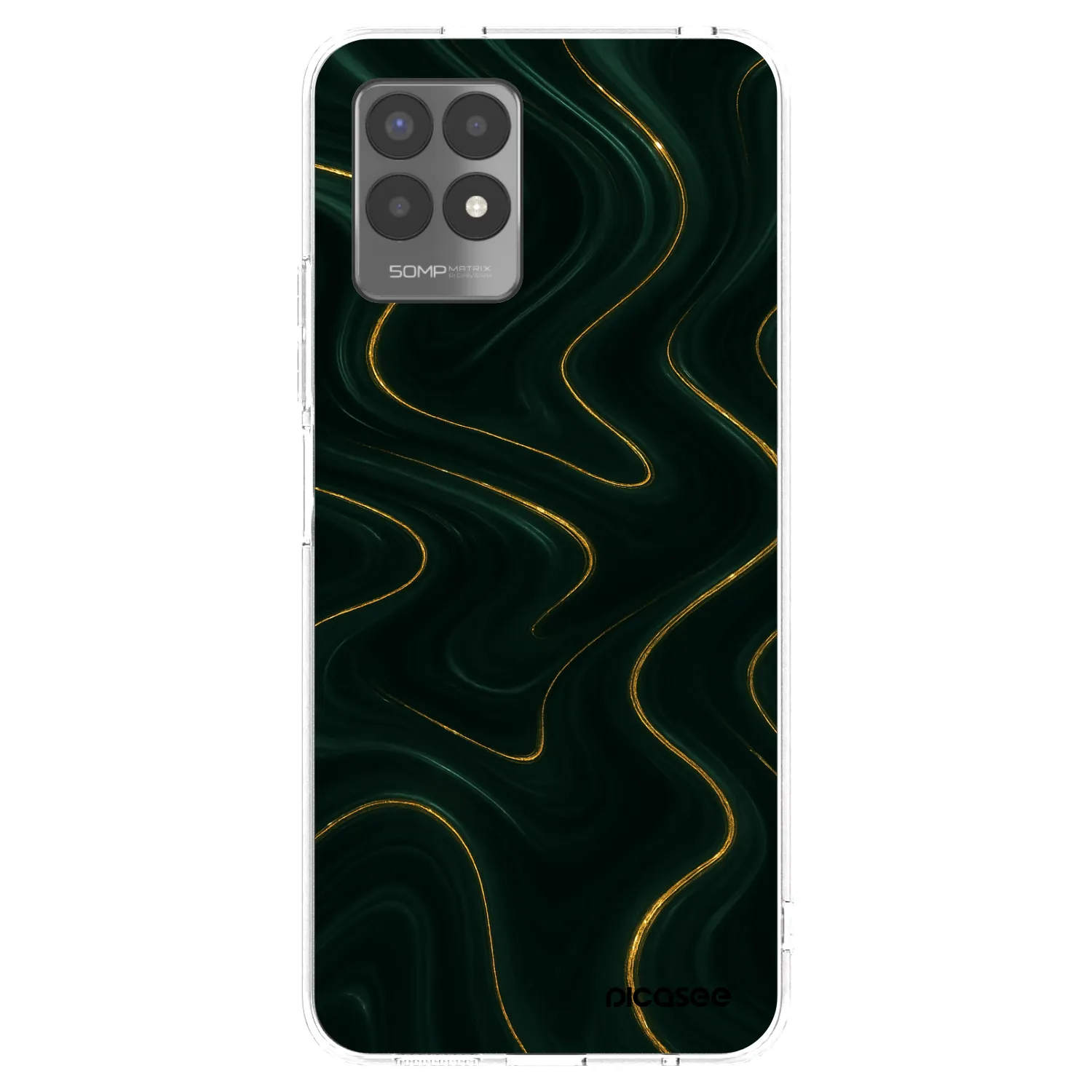 Picasee silikonowe przeźroczyste etui na Realme 8i - Vawes