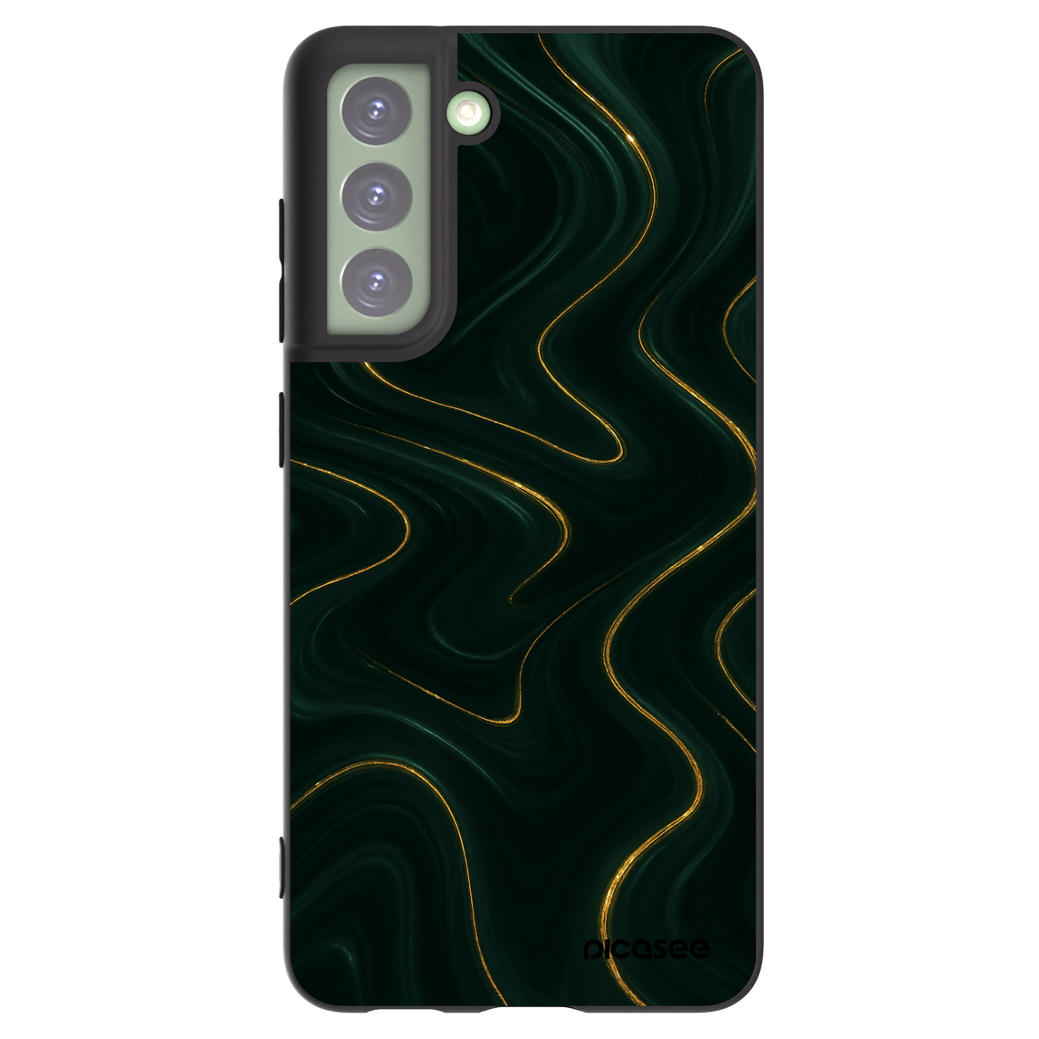 Picasee silikonowe czarne etui na Samsung Galaxy S21 FE 5G - Vawes