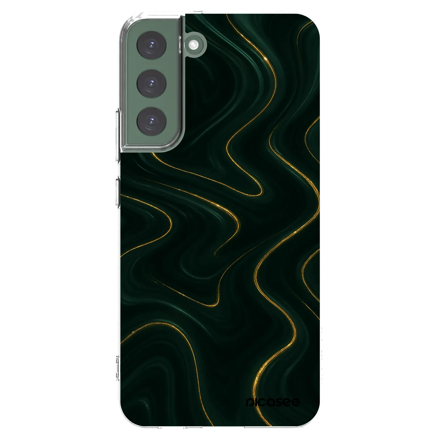 Picasee silikonowe przeźroczyste etui na Samsung Galaxy S22+ 5G - Vawes
