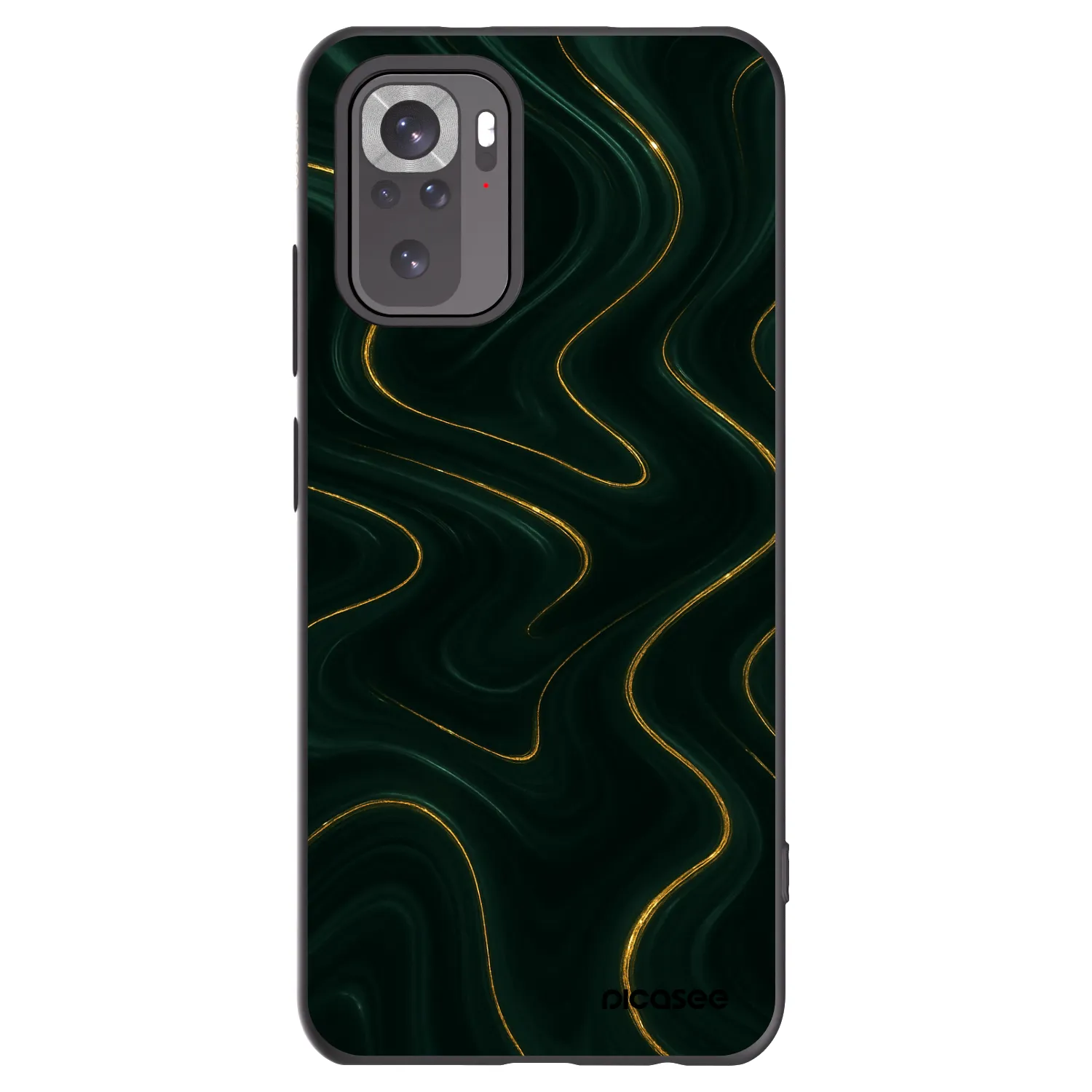 Picasee silikonowe czarne etui na Xiaomi Redmi Note 11S 4G - Vawes