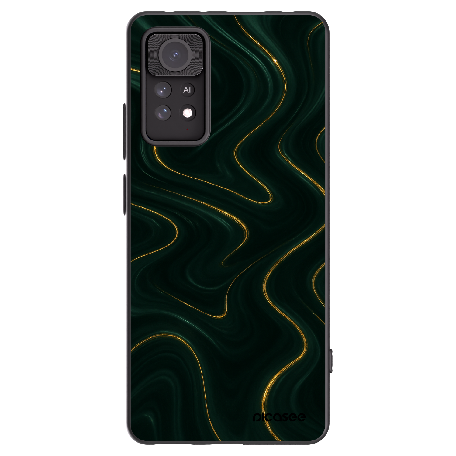 Picasee silikonowe czarne etui na Xiaomi Redmi Note 11 Pro 5G - Vawes