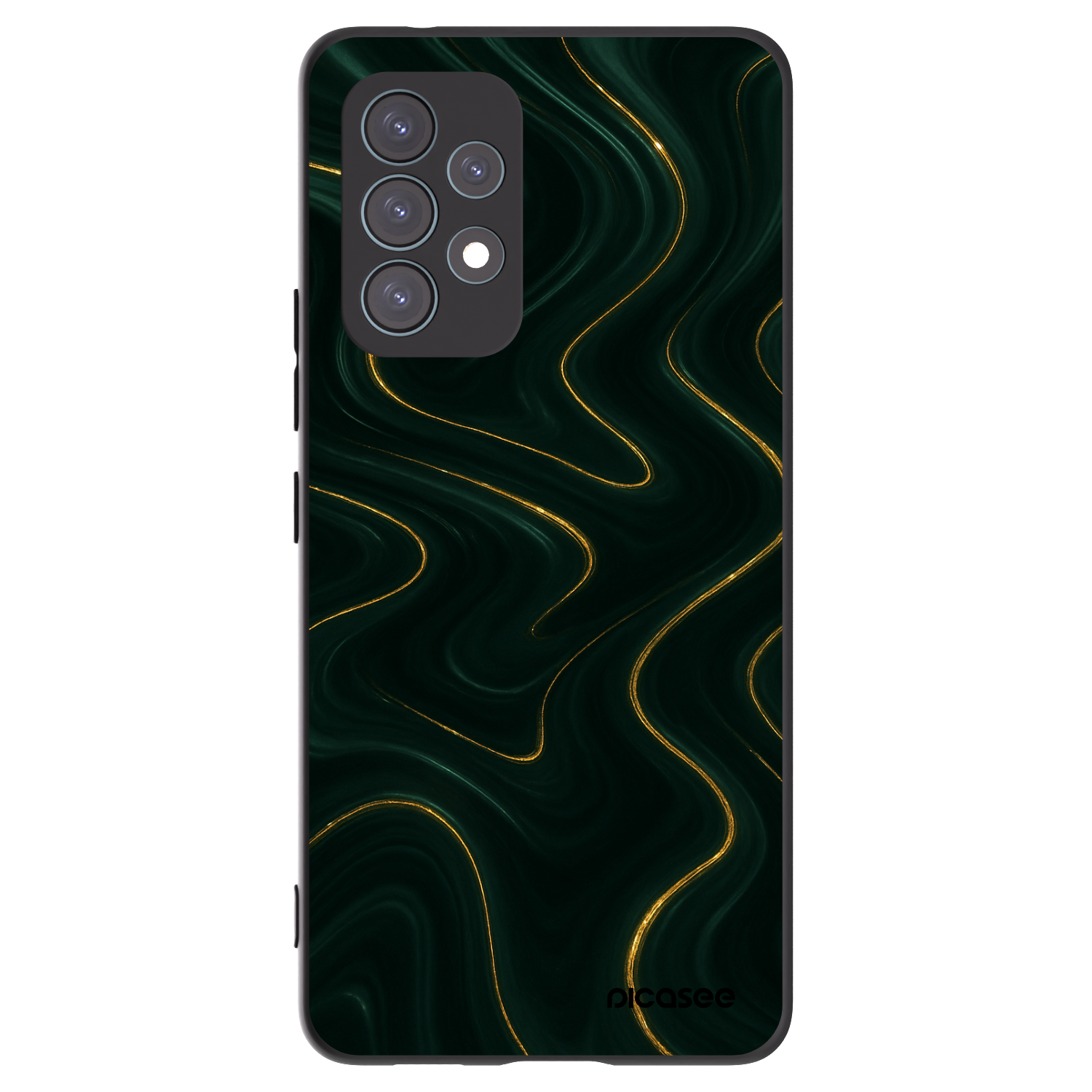 Picasee silikonowe czarne etui na Samsung Galaxy A53 5G A536 - Vawes