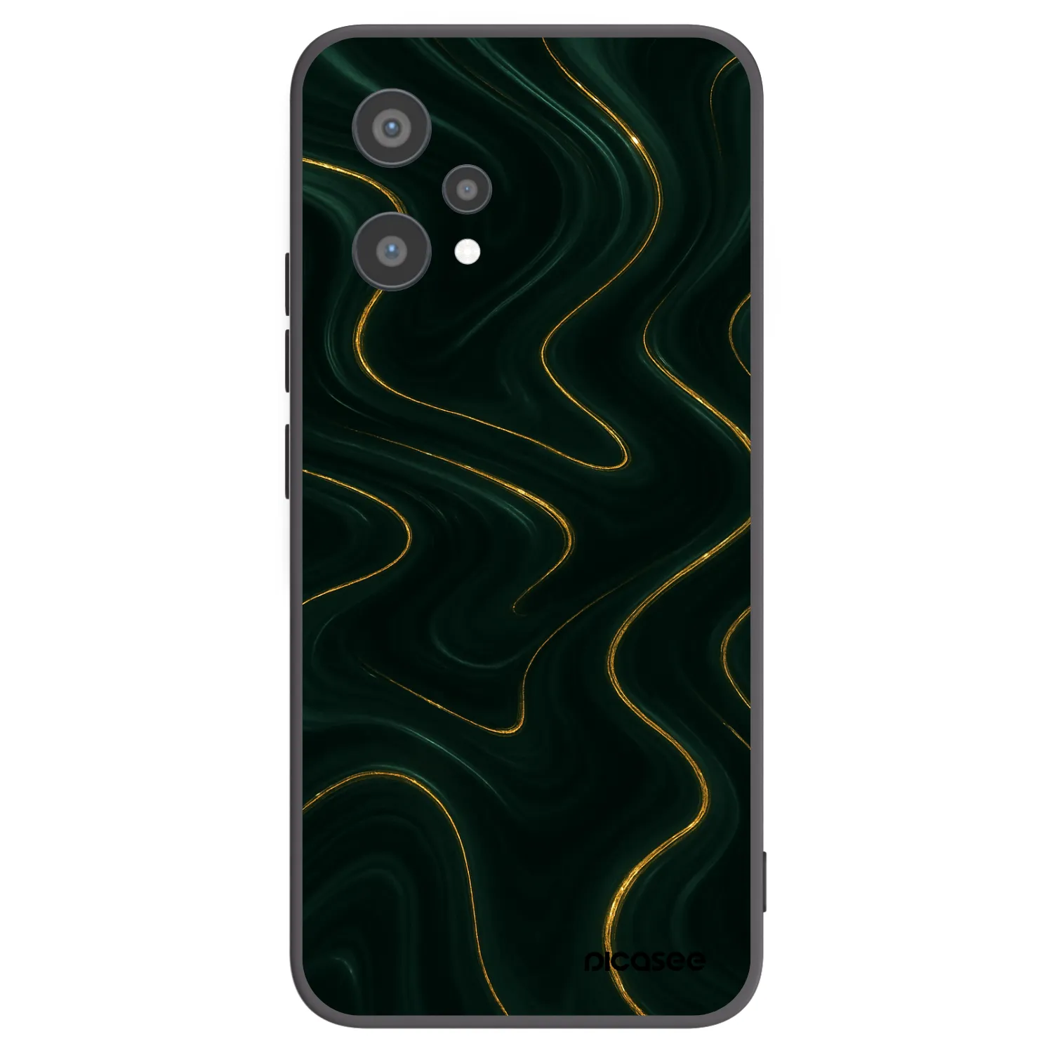 Picasee silikonowe czarne etui na Realme 9 Pro 5G - Vawes