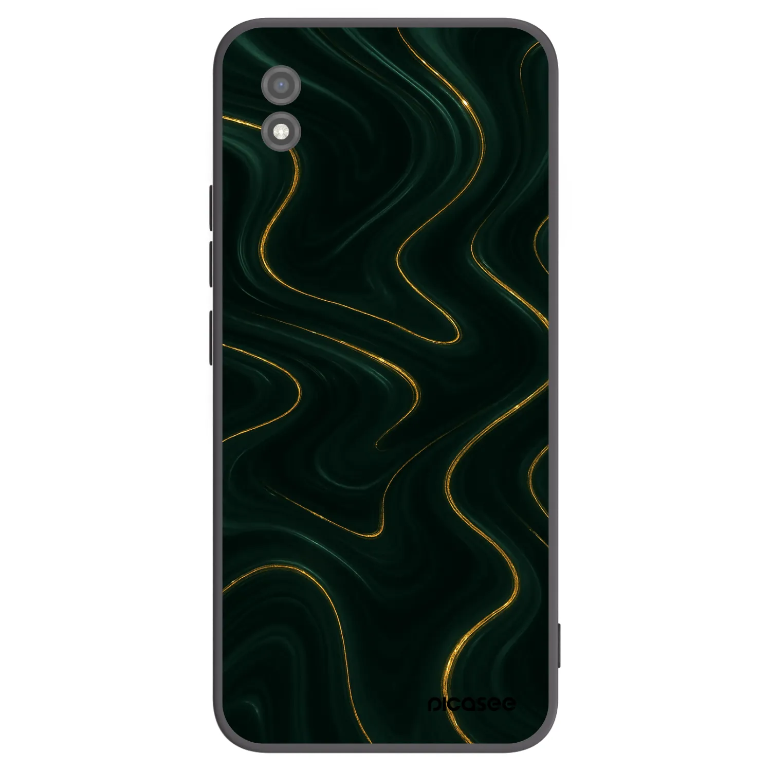 Picasee silikonowe czarne etui na Realme C11 (2021) - Vawes
