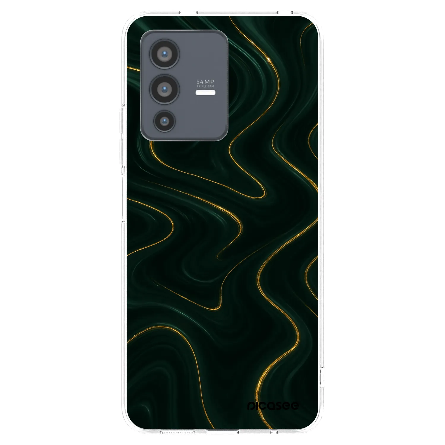 Picasee silikonowe przeźroczyste etui na Vivo V23 5G - Vawes
