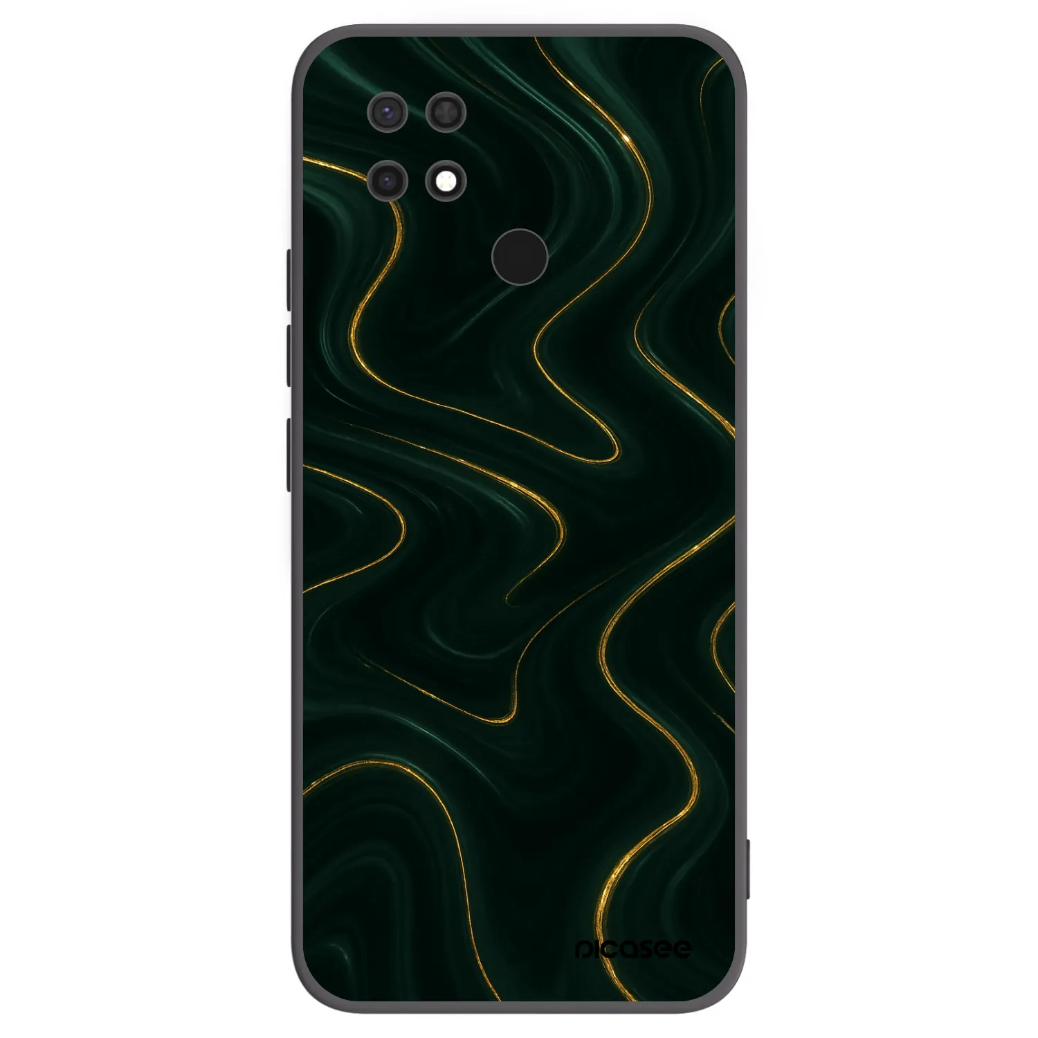 Picasee silikonowe czarne etui na Xiaomi Redmi 10C - Vawes