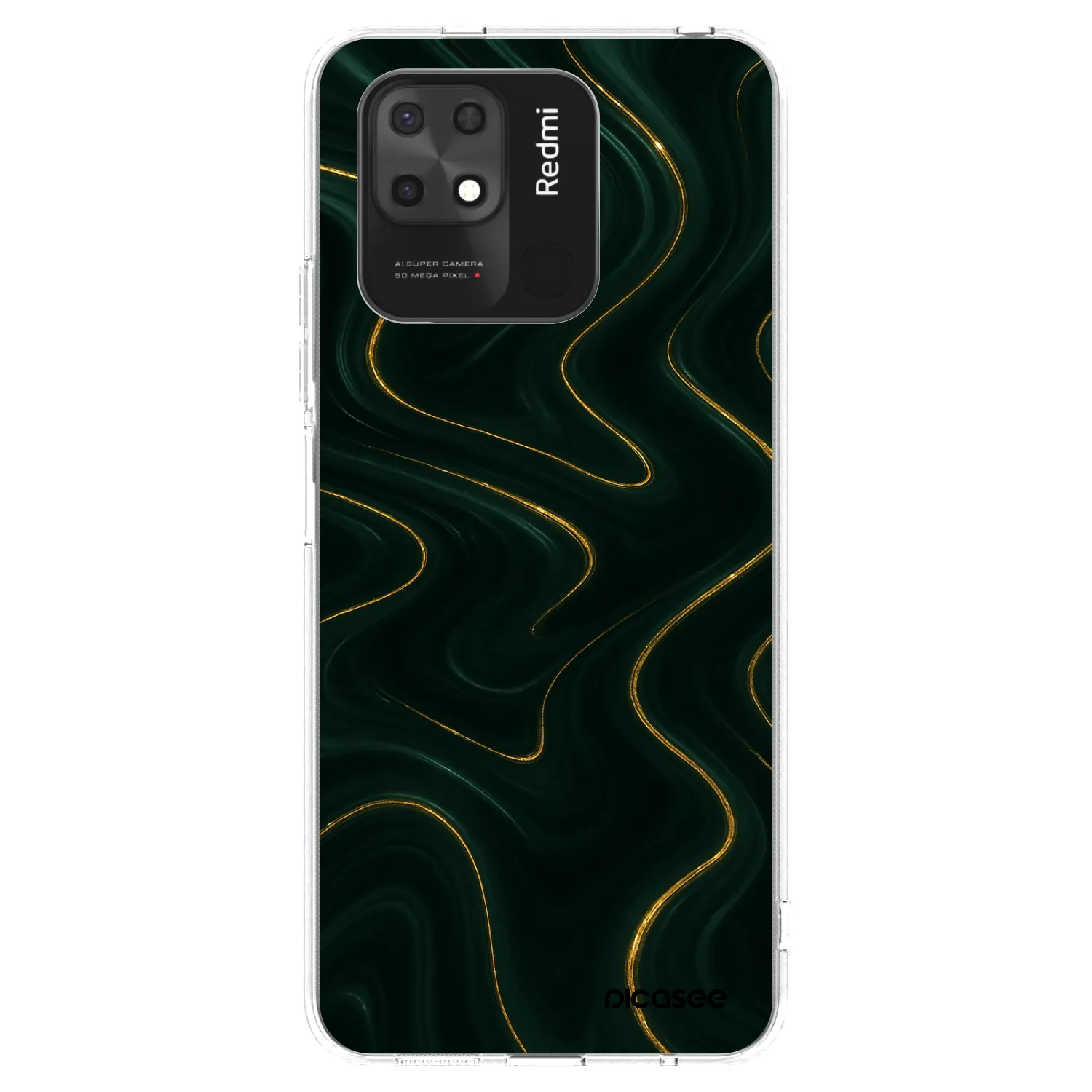 Picasee silikonowe przeźroczyste etui na Xiaomi Redmi 10C - Vawes