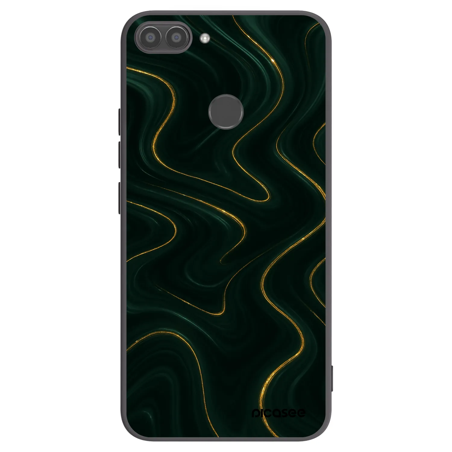 Picasee silikonowe czarne etui na Huawei P Smart - Vawes