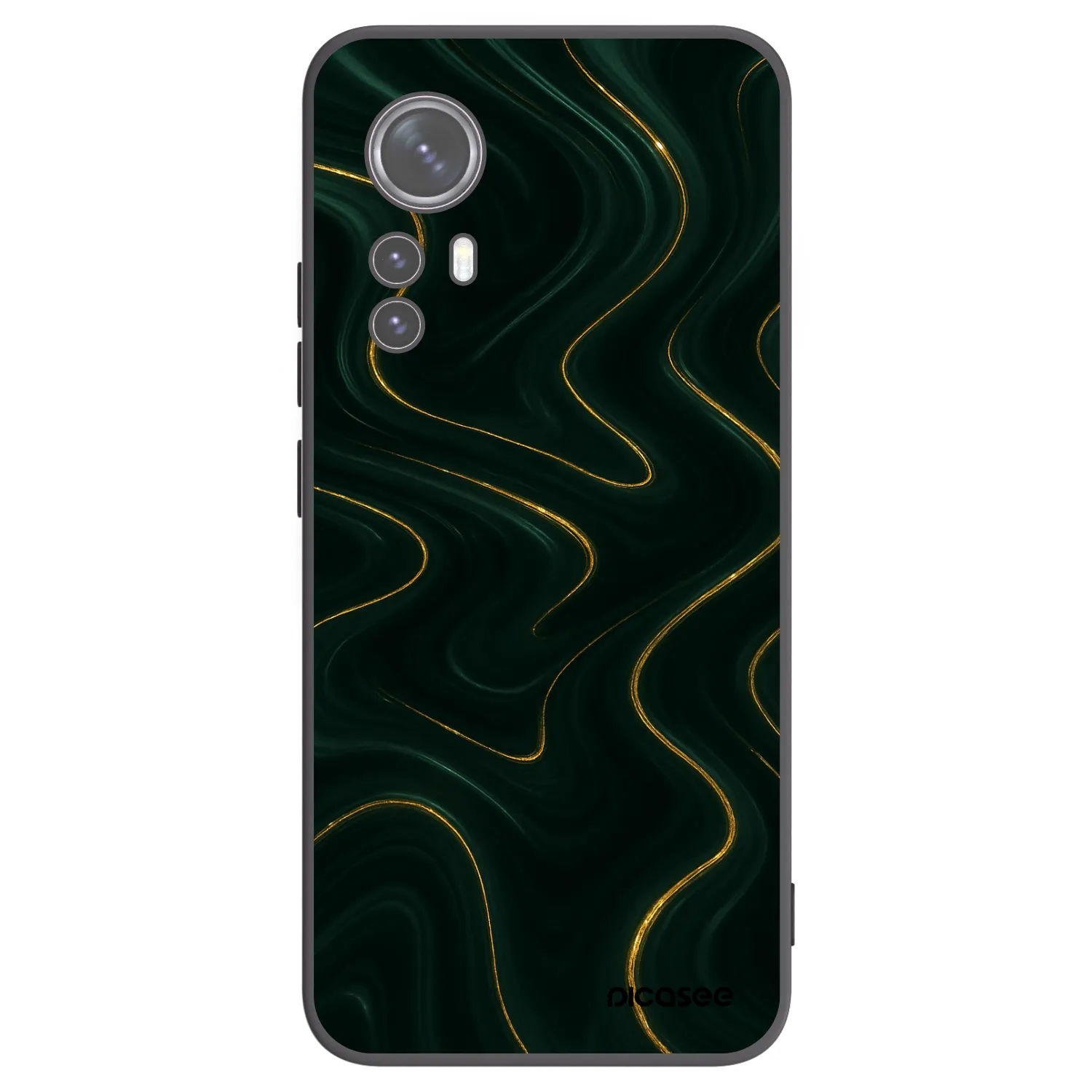 Picasee silikonowe czarne etui na Xiaomi 12X - Vawes
