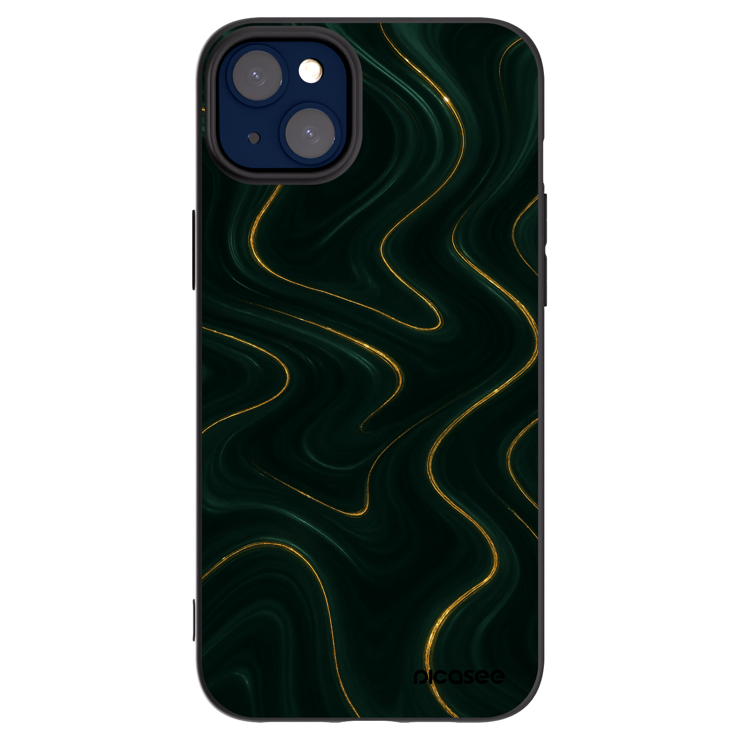 Picasee silikonowe czarne etui na Apple iPhone 14 Plus - Vawes