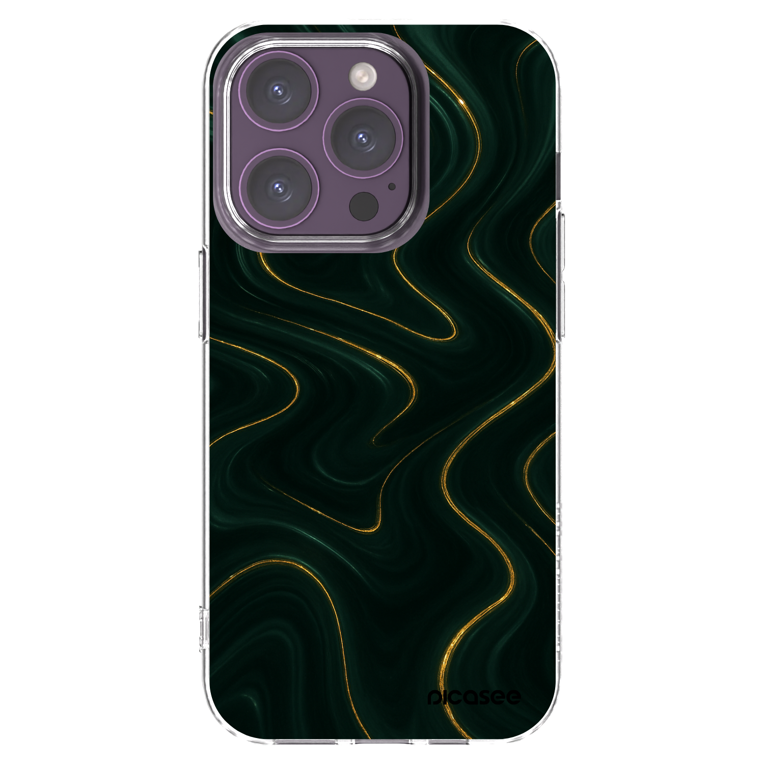 Picasee silikonowe przeźroczyste etui na Apple iPhone 14 Pro - Vawes