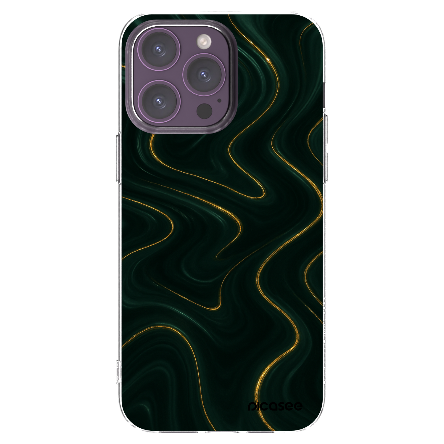 Picasee silikonowe przeźroczyste etui na Apple iPhone 14 Pro Max - Vawes