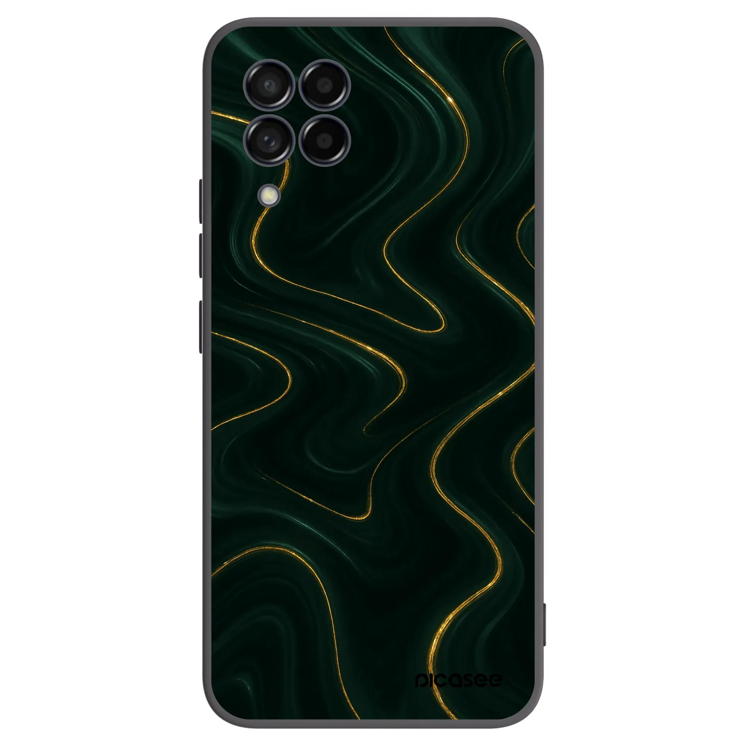 Picasee silikonowe czarne etui na Samsung Galaxy M53 5G - Vawes