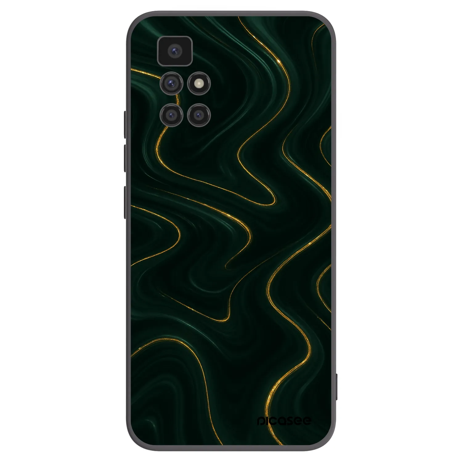 Picasee silikonowe czarne etui na Xiaomi Redmi 10 (2022) - Vawes