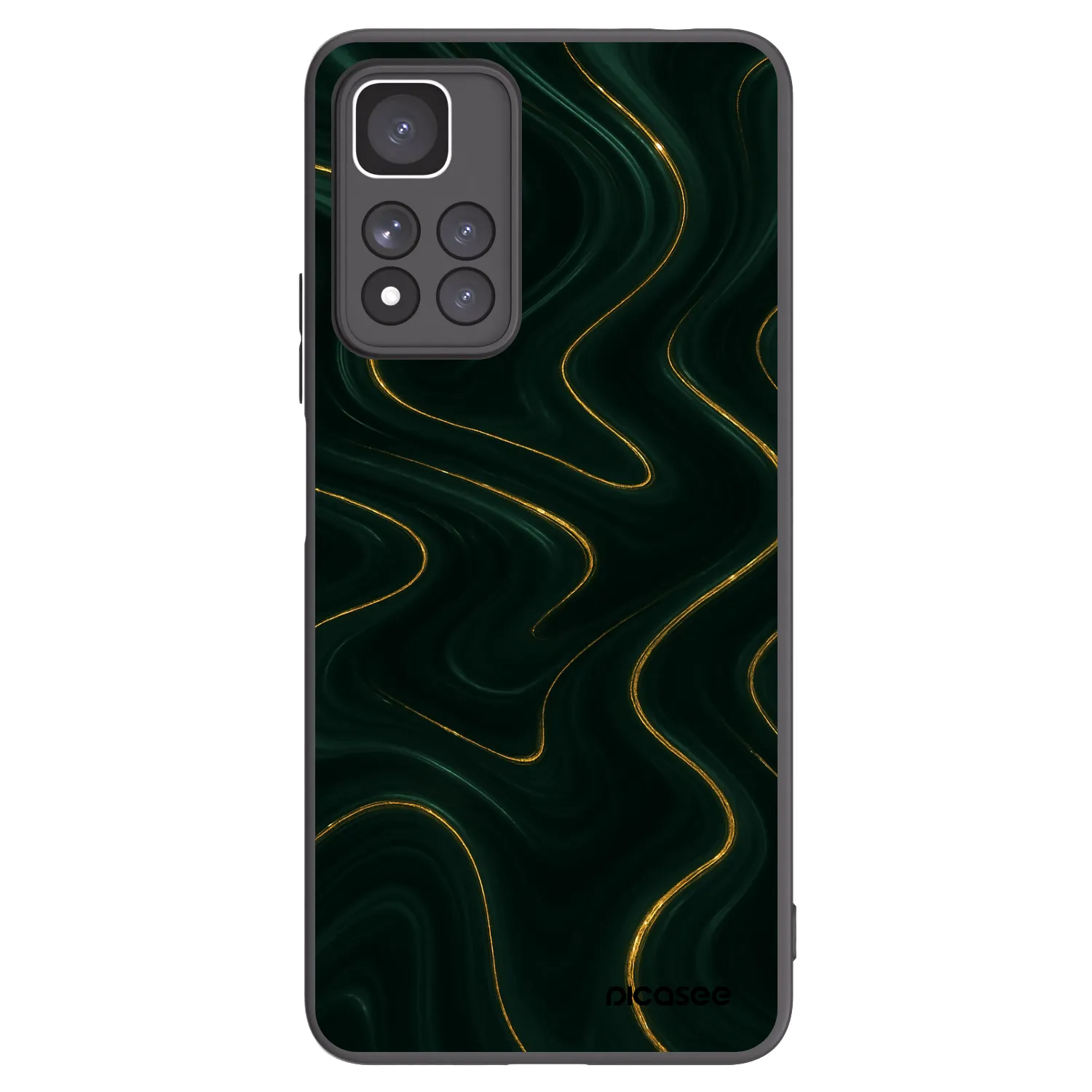 Picasee silikonowe czarne etui na Xiaomi Redmi Note 11 Pro+ 5G - Vawes