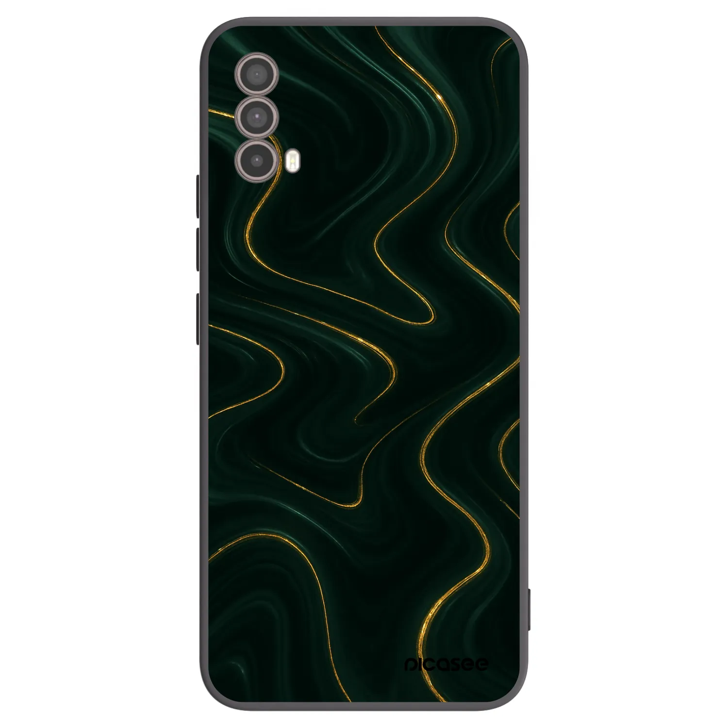 Picasee silikonowe czarne etui na Motorola Moto E40 - Vawes