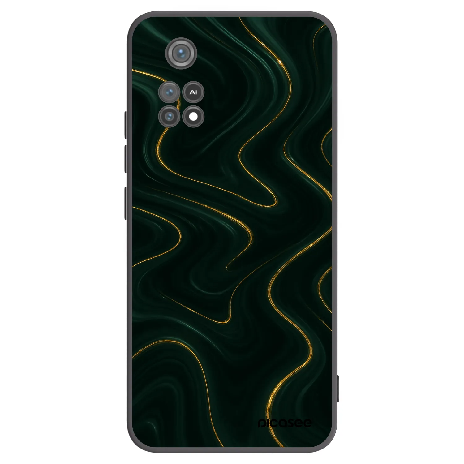 Picasee silikonowe czarne etui na Xiaomi Poco M4 Pro - Vawes